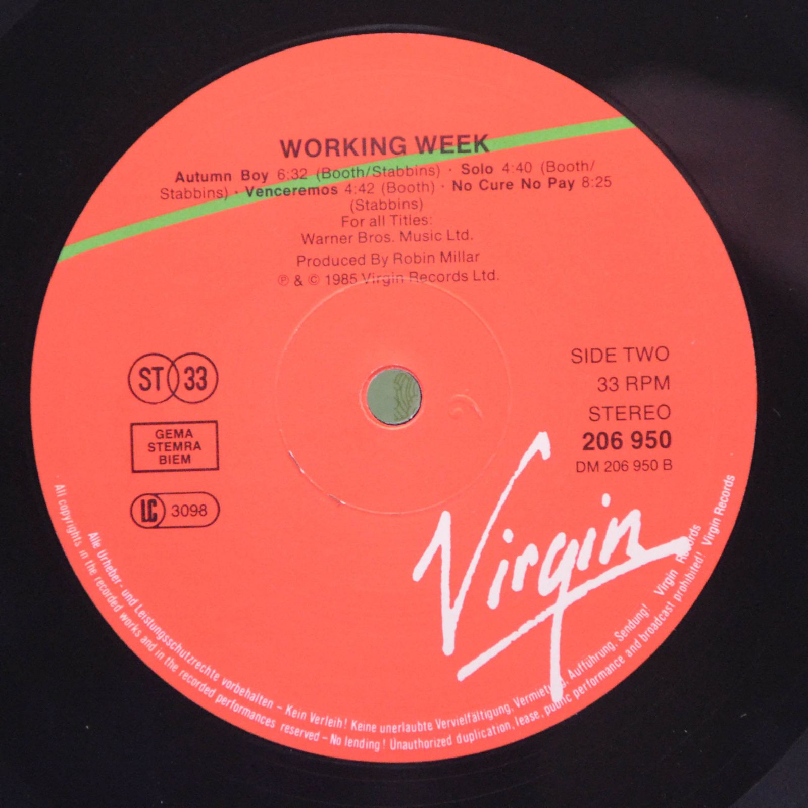 Working Week — Working Nights, 1985