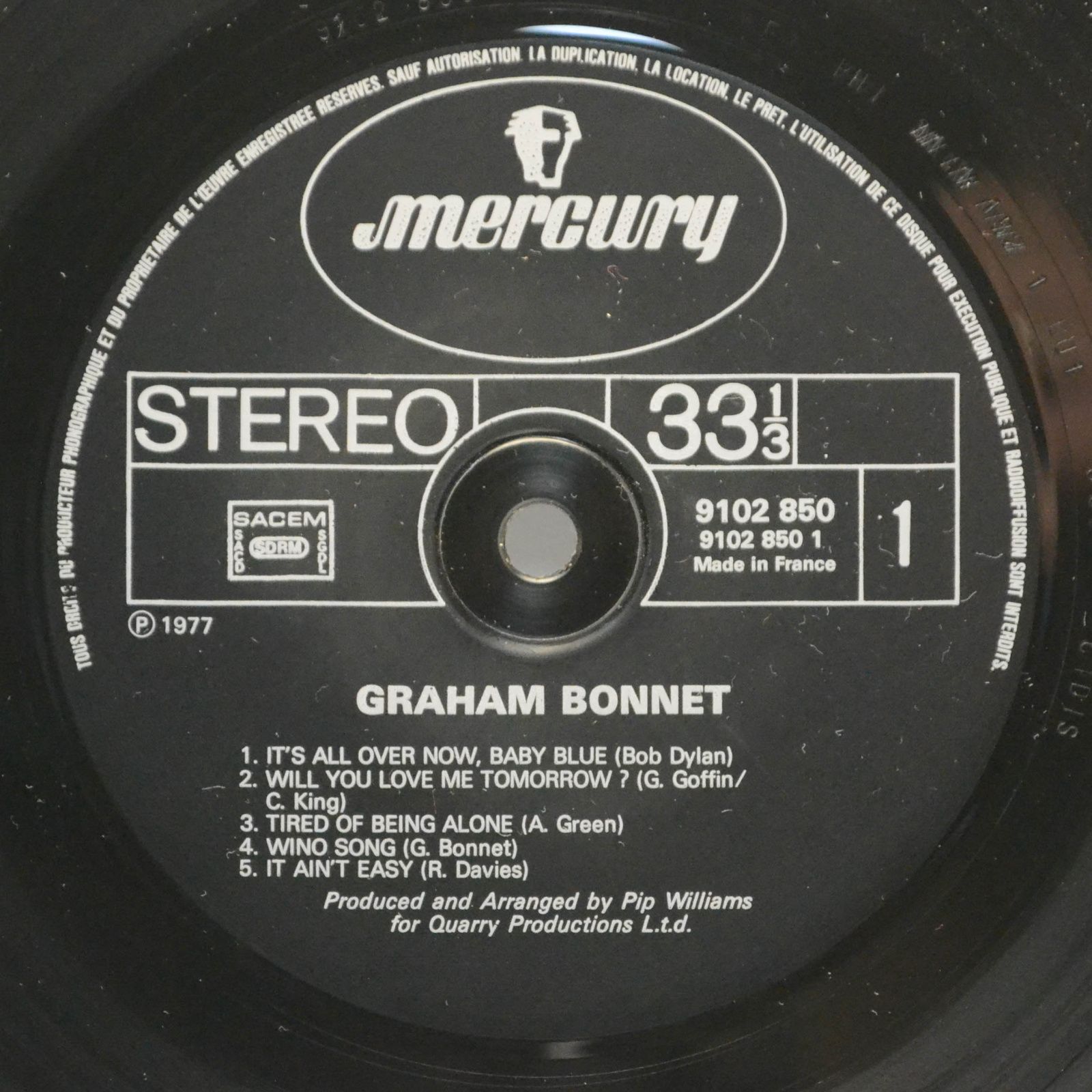 Graham Bonnet — Graham Bonnet, 1977