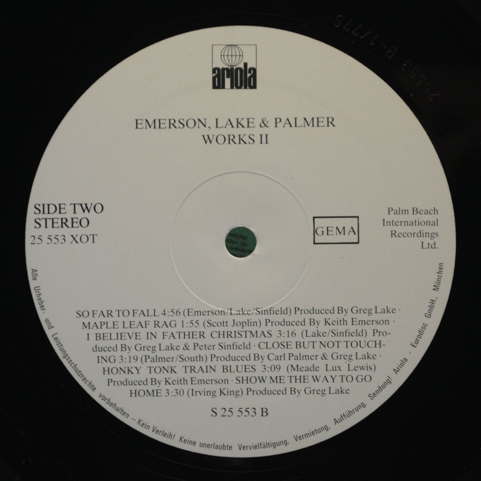 Emerson Lake & Palmer — Works Volume 2, 1977