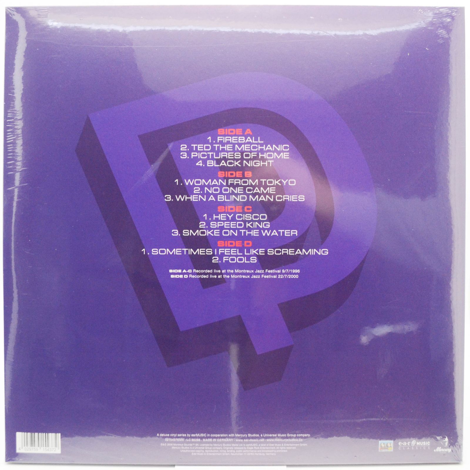 Deep Purple — Live At Montreux 1996 (2LP), 2006