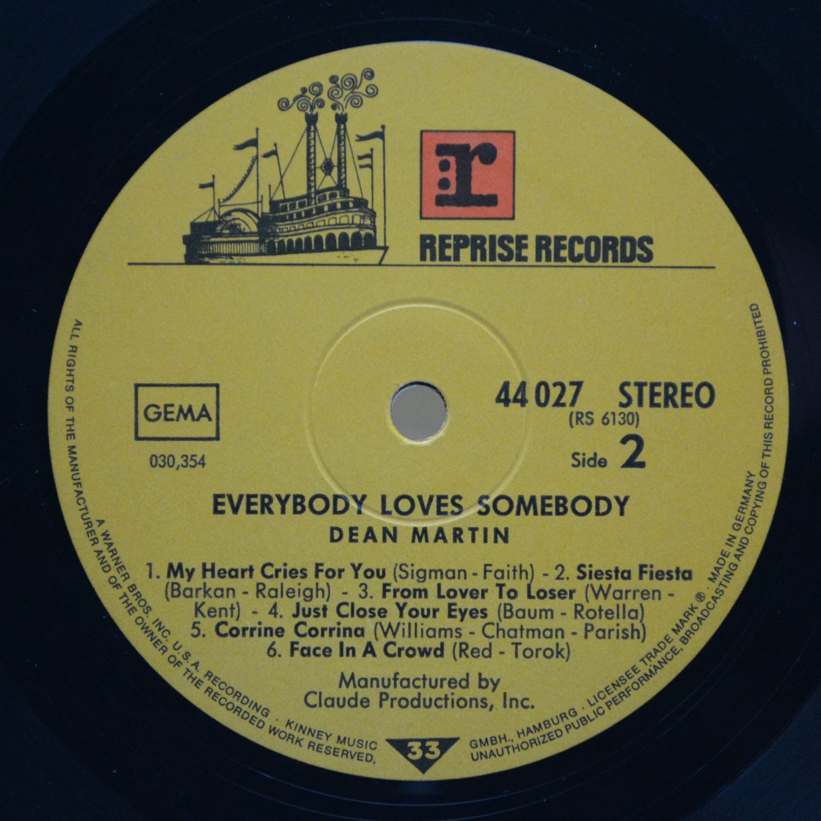 Dean Martin — Everybody Loves Somebody, 1971