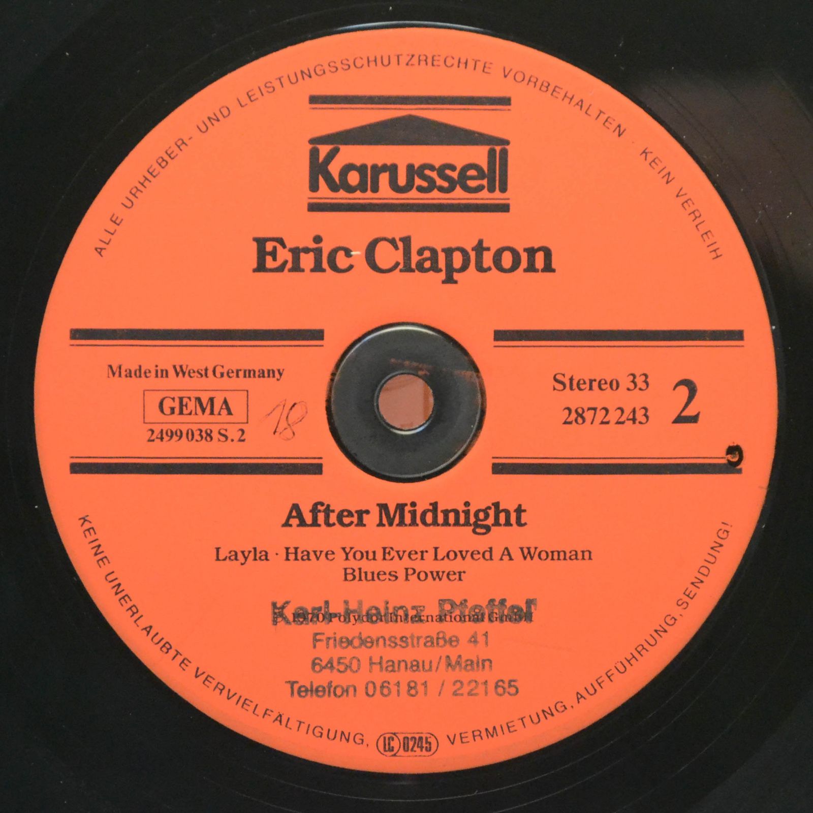 Eric Clapton — After Midnight, 1970
