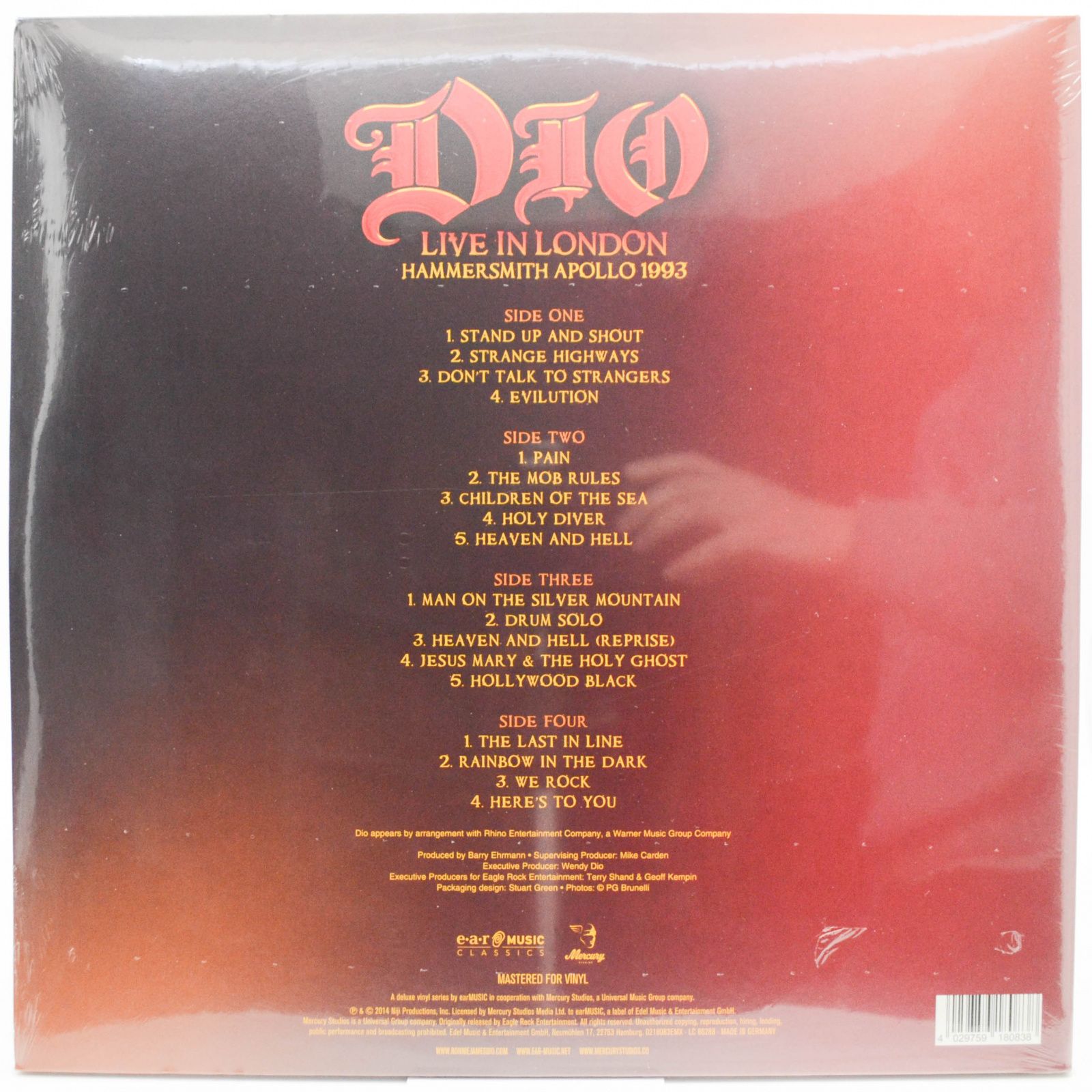 Dio — Live In London: Hammersmith Apollo 1993 (2LP), 2014