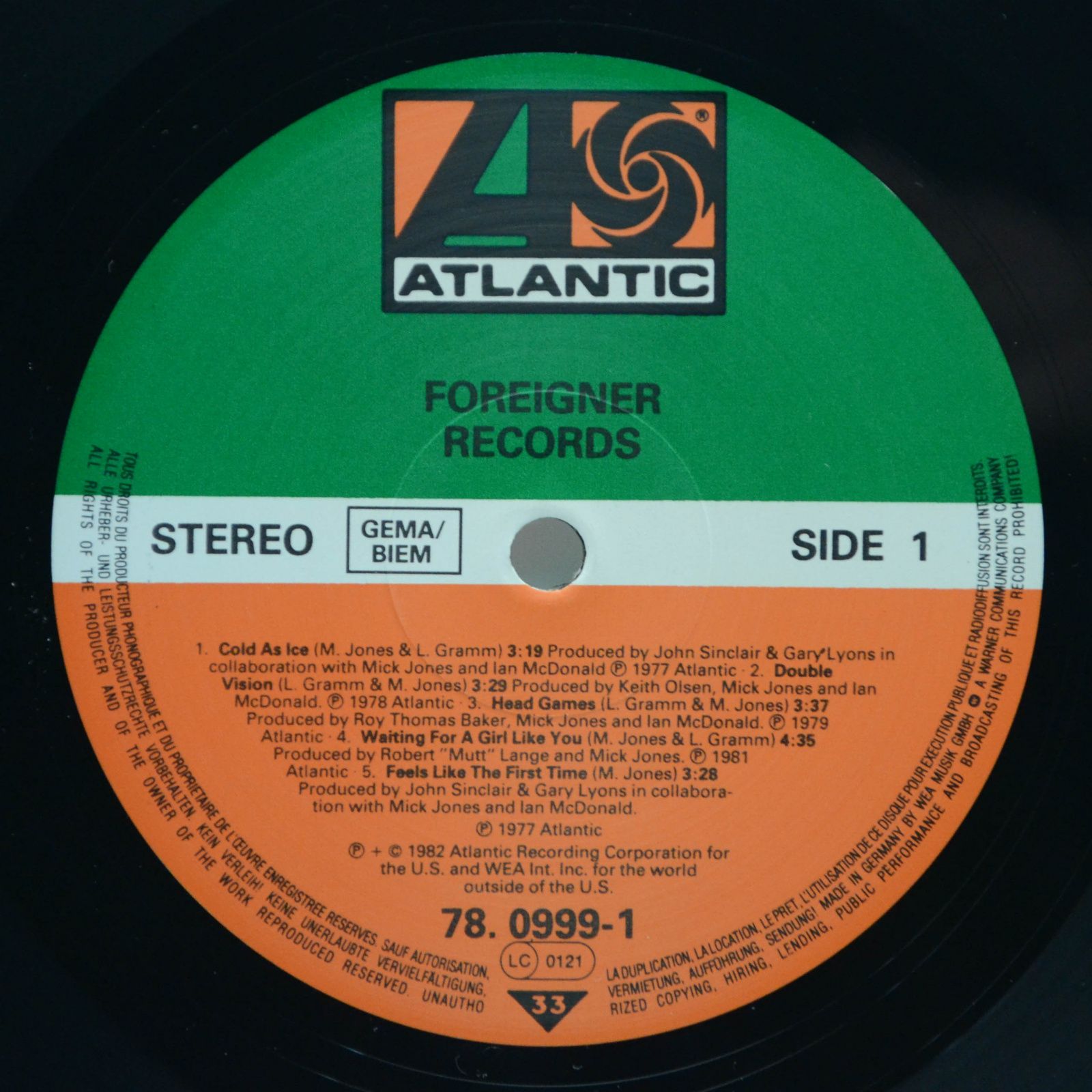 Foreigner — Records, 1982