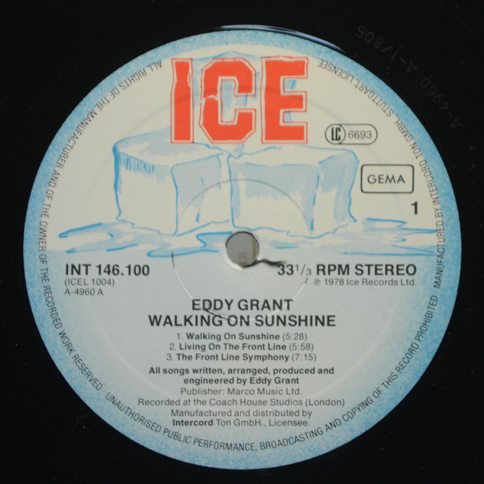 Eddy Grant — Walking On Sunshine, 1980