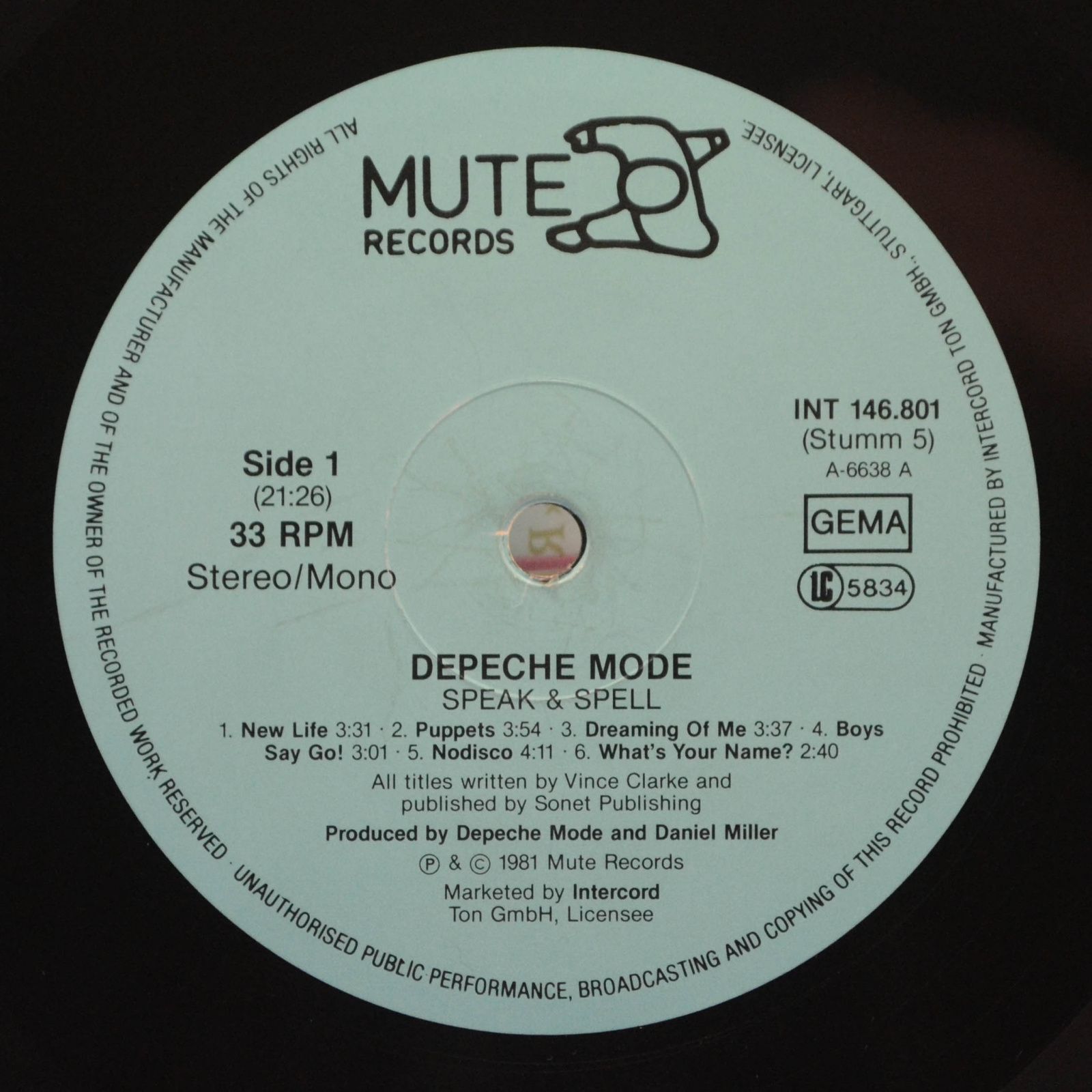 Depeche Mode — Speak & Spell, 1981