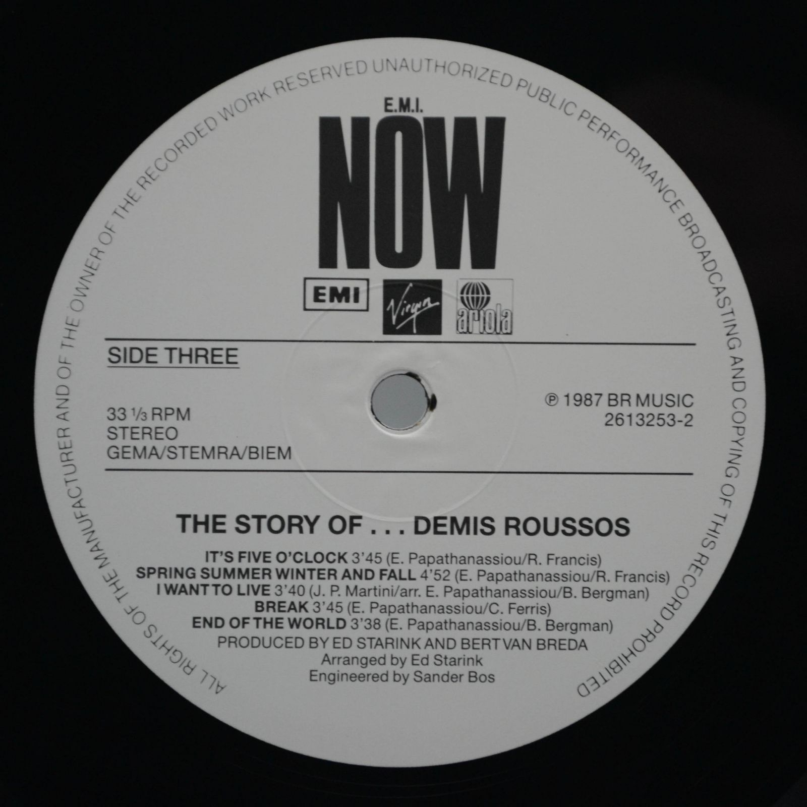 Demis Roussos — The Story Of Demis Roussos (2LP), 1987