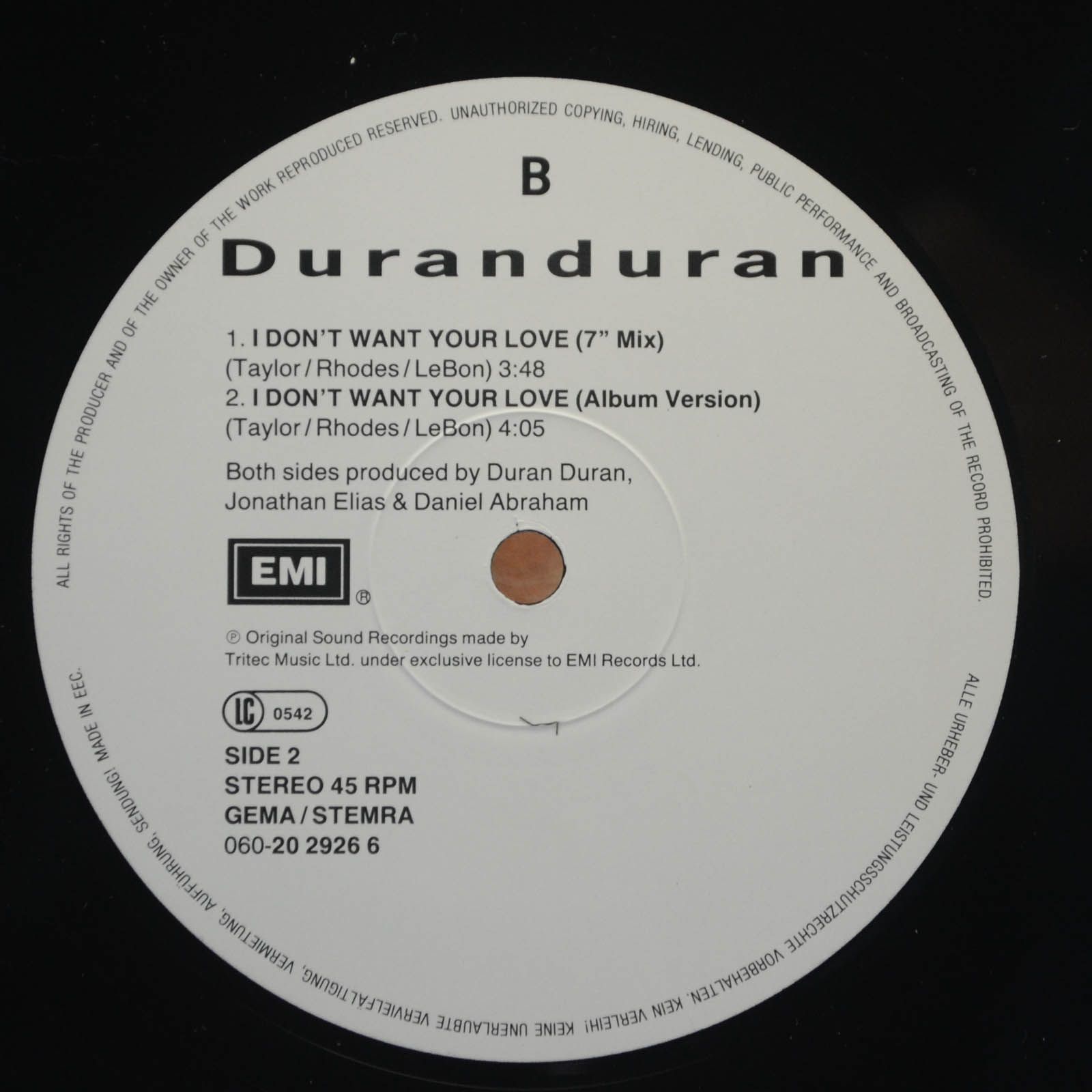 Duranduran — I Don't Want Your Love, 1988