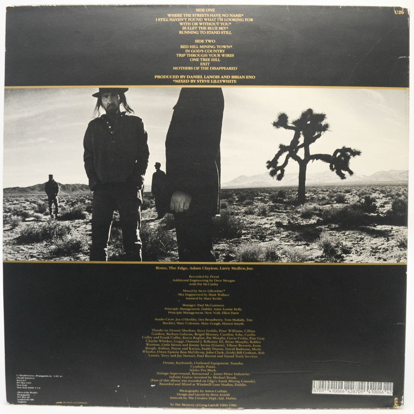 U2 — The Joshua Tree, 1987
