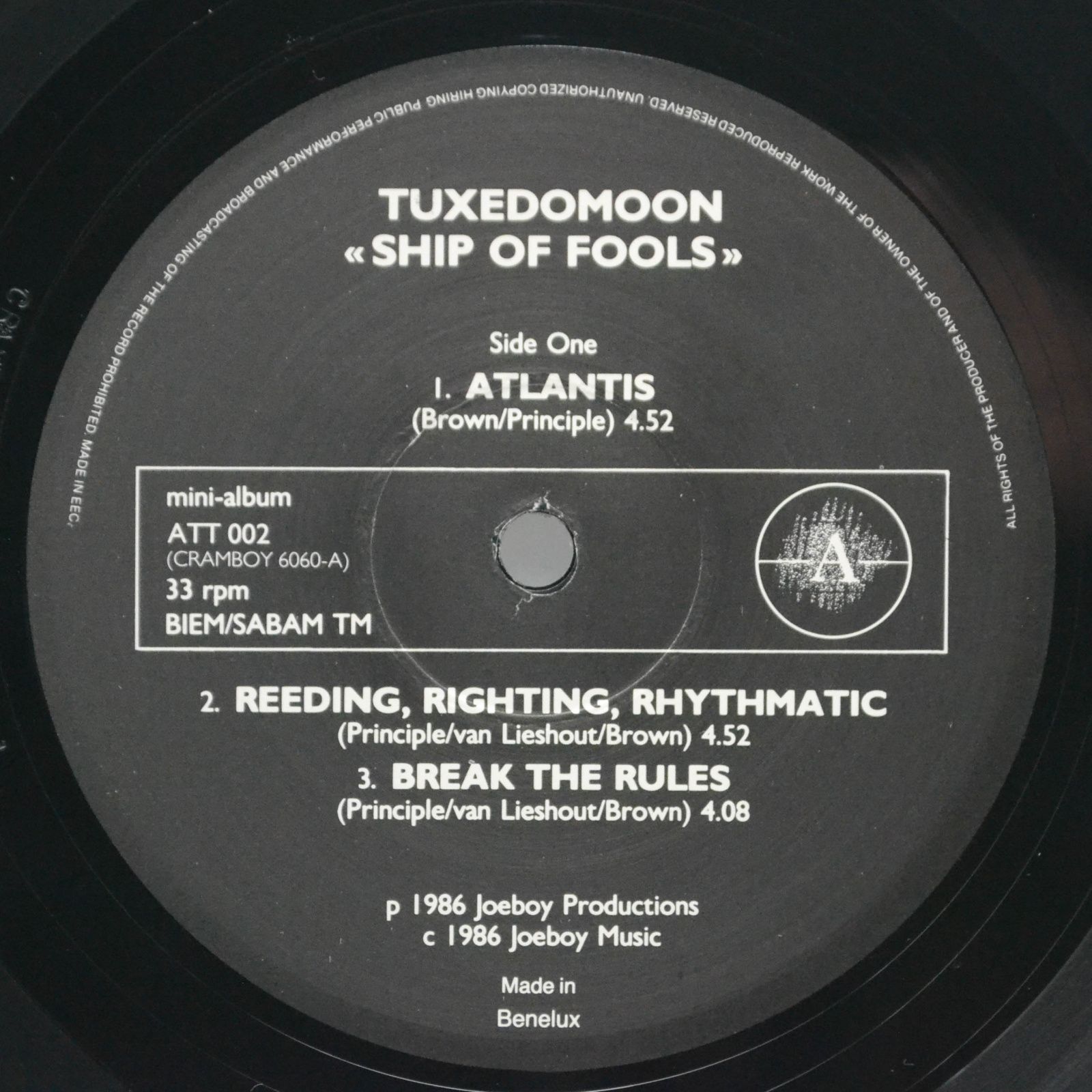 Tuxedomoon — Ship Of Fools, 1986