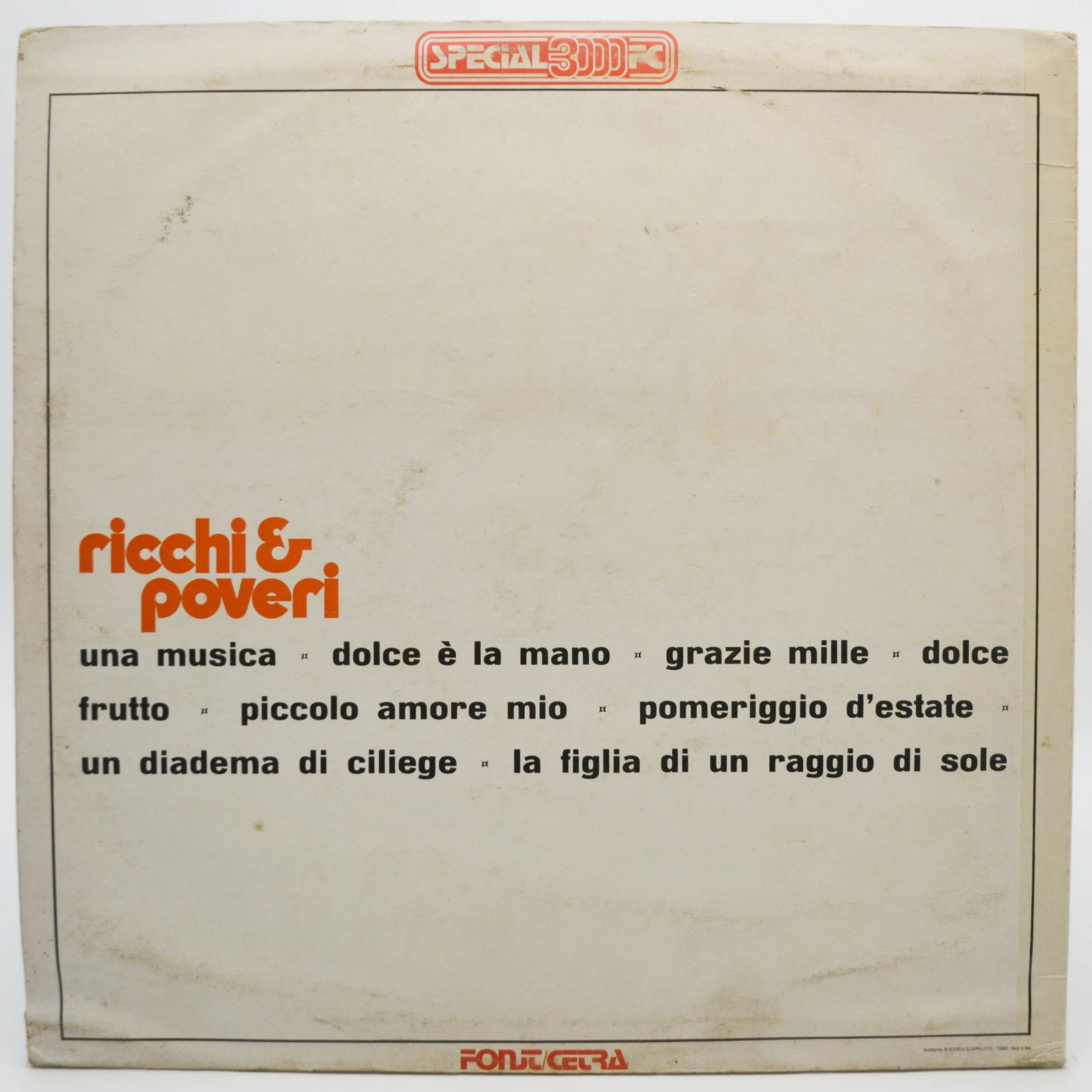 Ricchi & Poveri — Ricchi & Poveri (1-st, Italy), 1976
