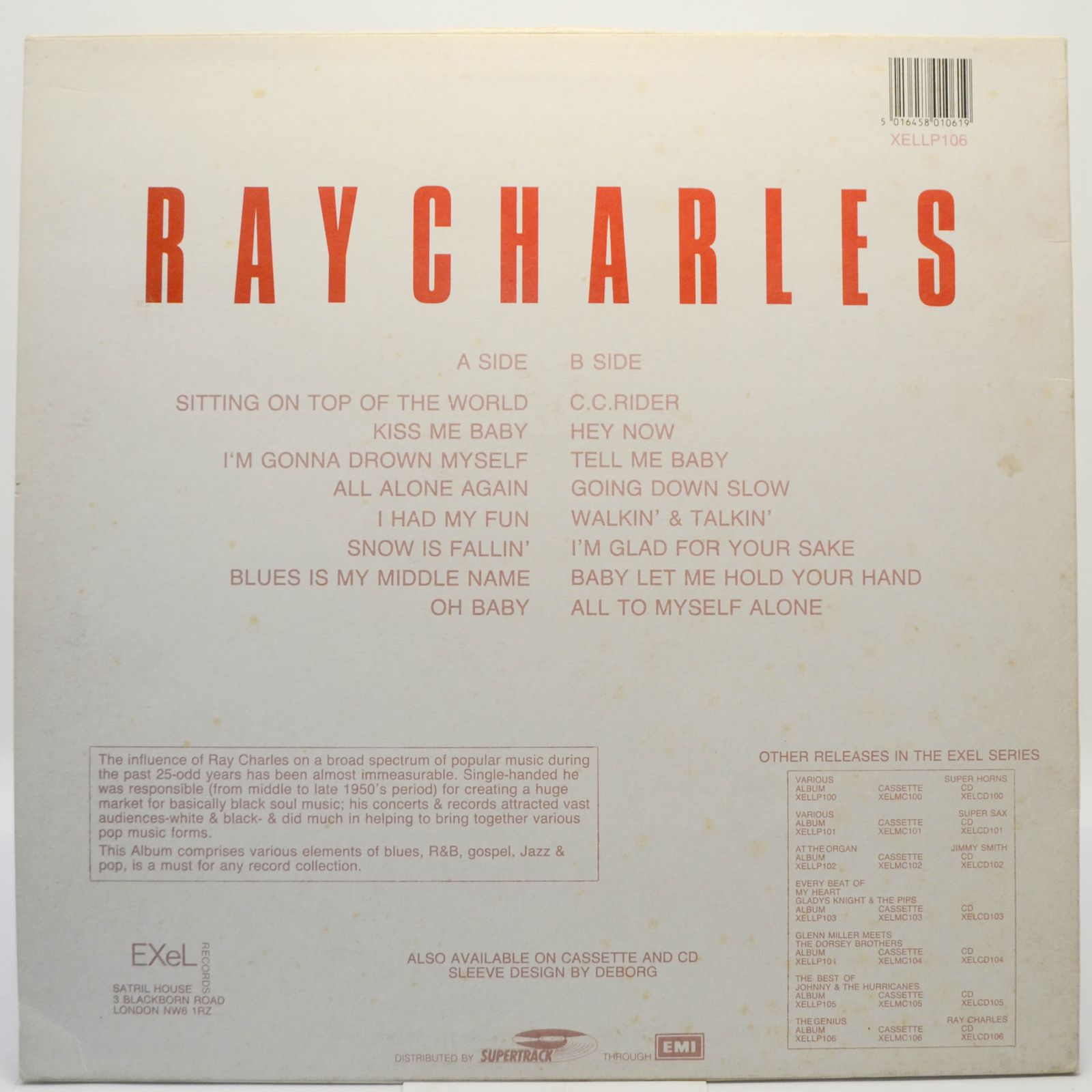 Ray Charles — The Genius (UK), 1988