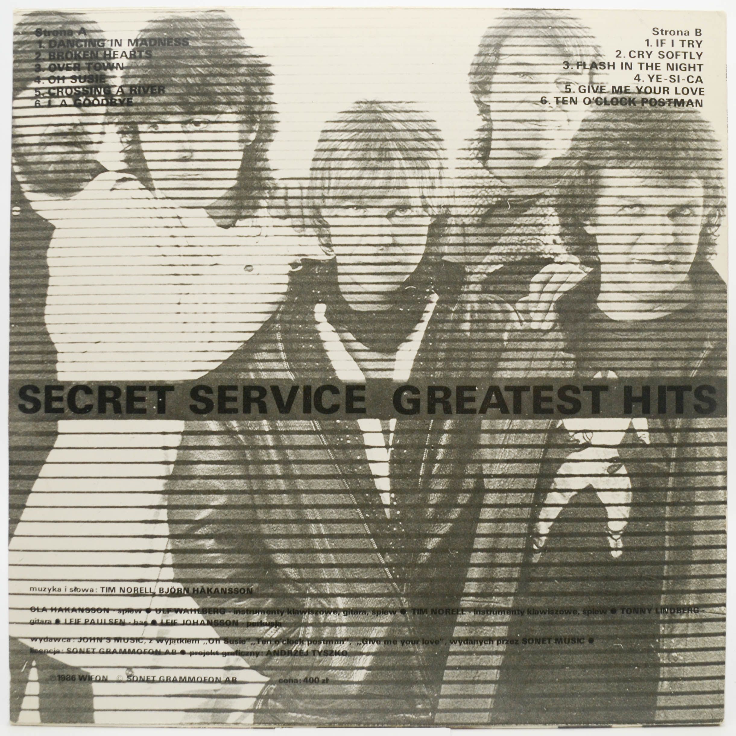 Secret Service — Greatest Hits, 1987
