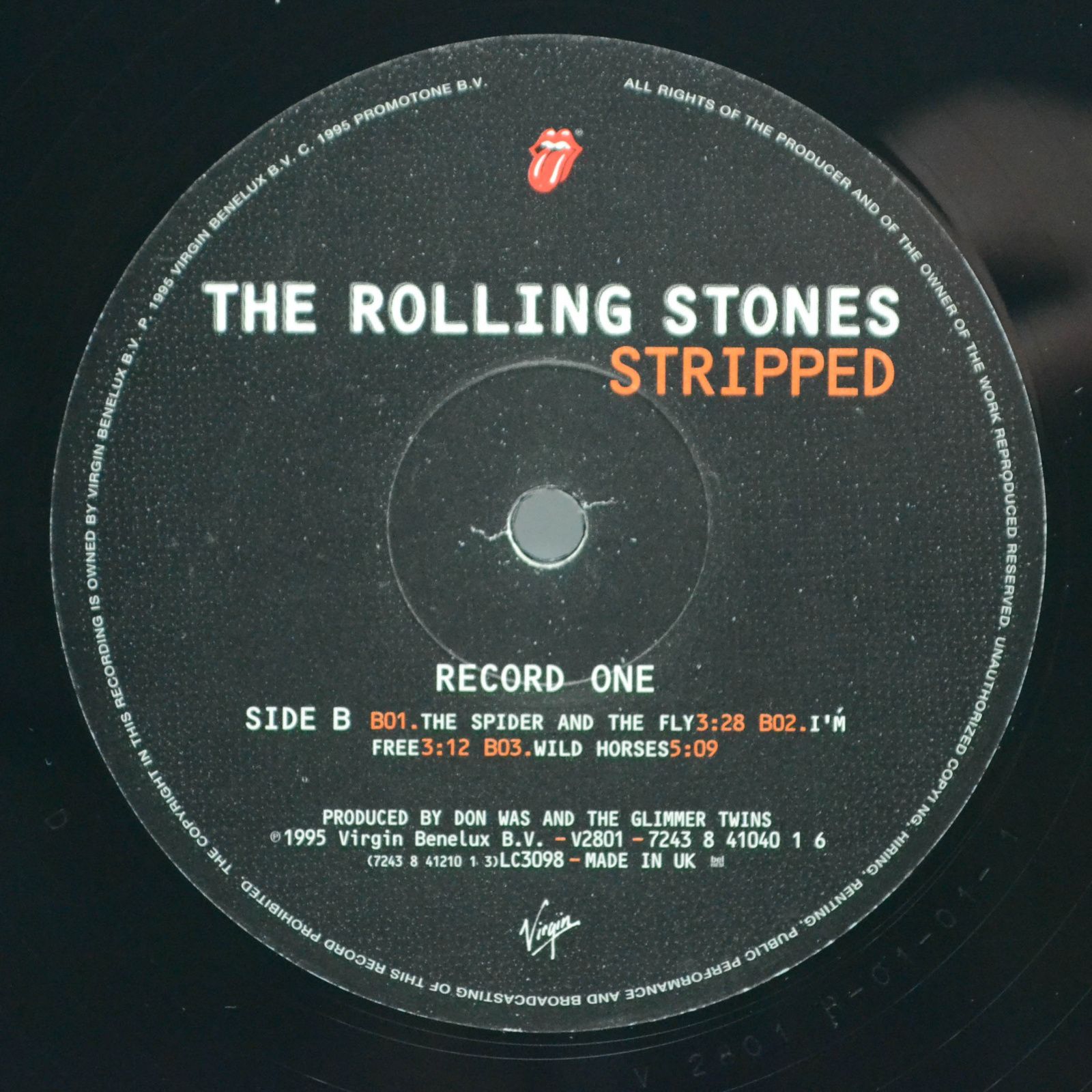 Rolling Stones — Stripped (2LP, 1-st, UK), 1995