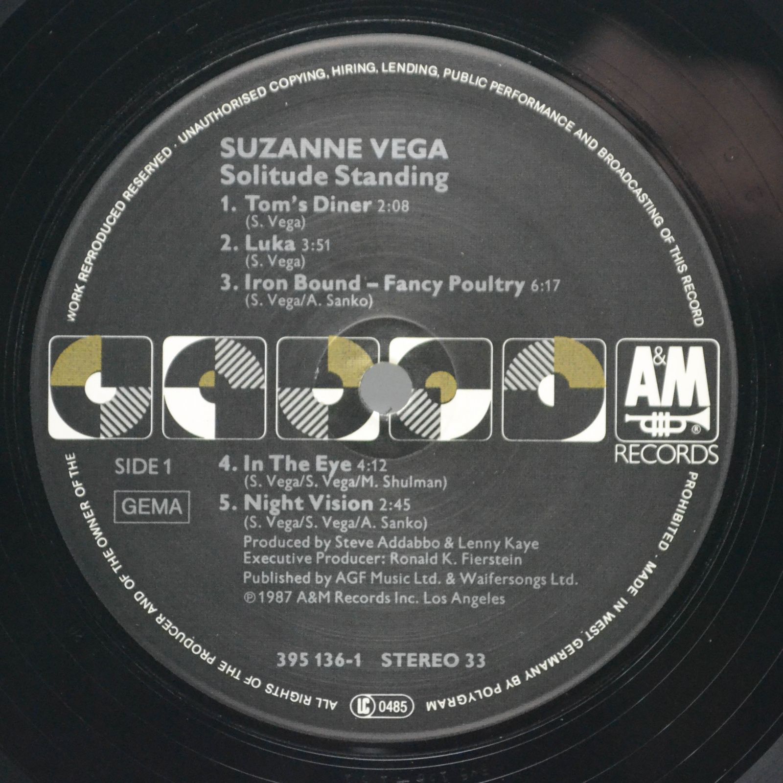 Suzanne Vega — Solitude Standing, 1987