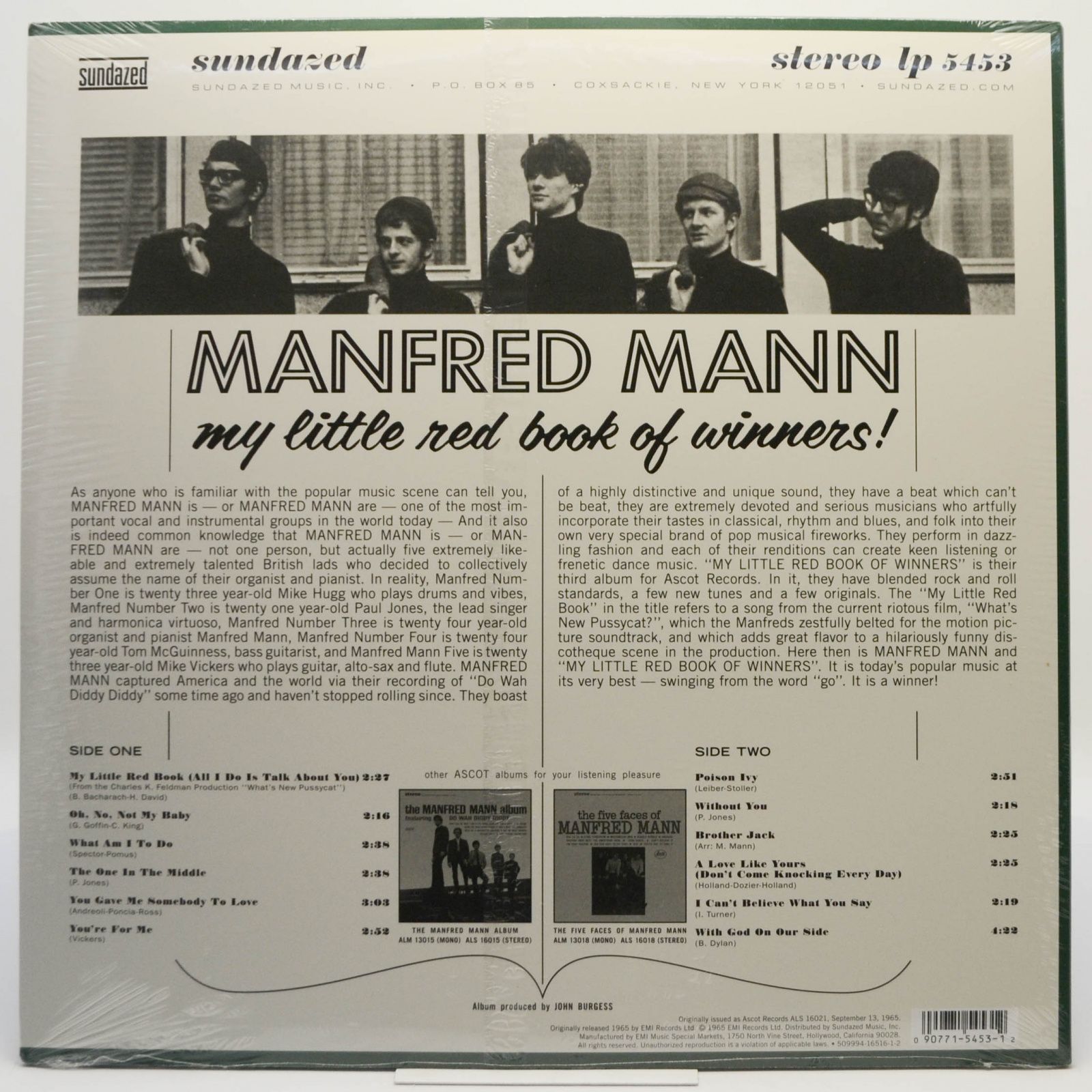 Manfred Mann — My Little Red Book Of Winners, 2013