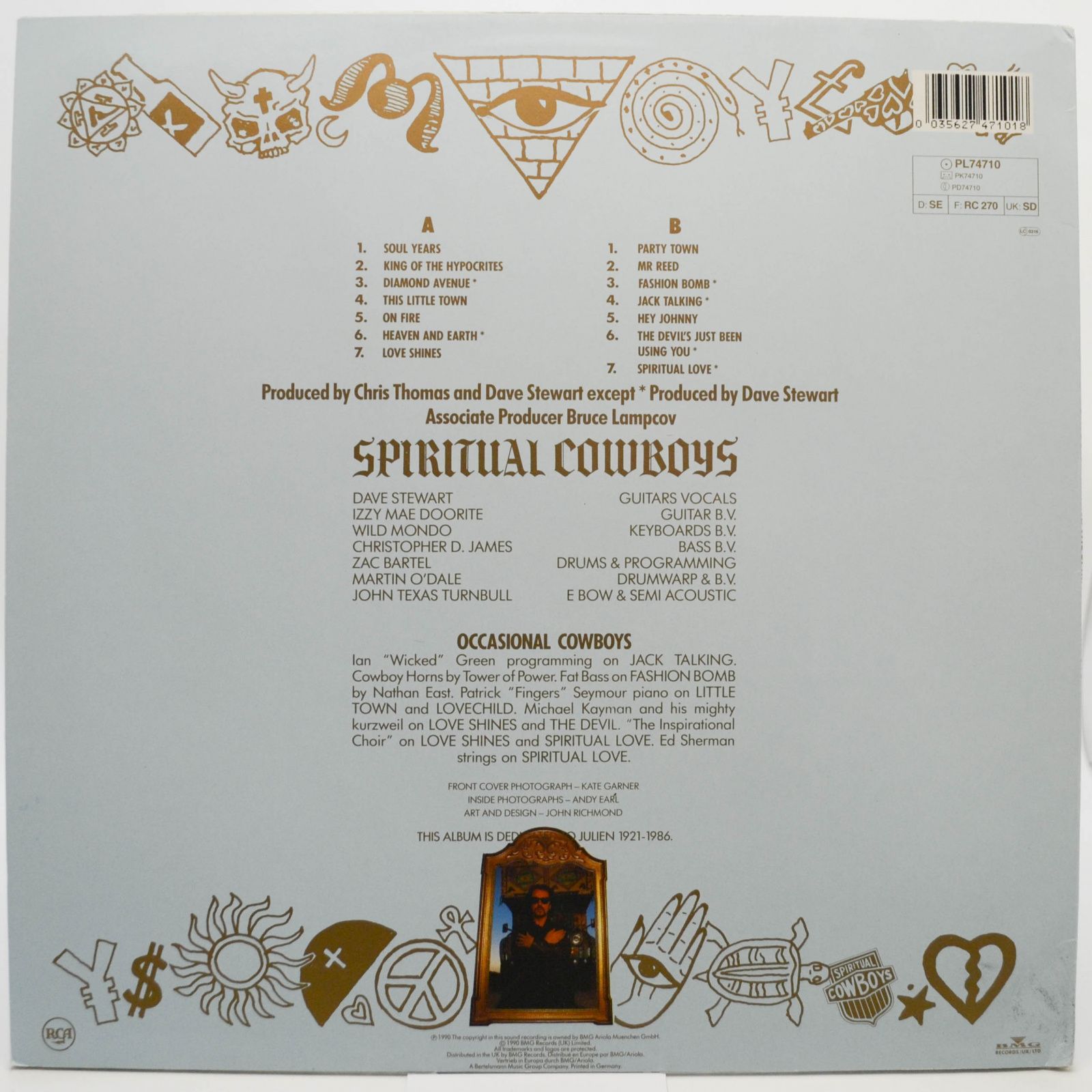 Dave Stewart And The Spiritual Cowboys — Dave Stewart And The Spiritual Cowboys, 1990