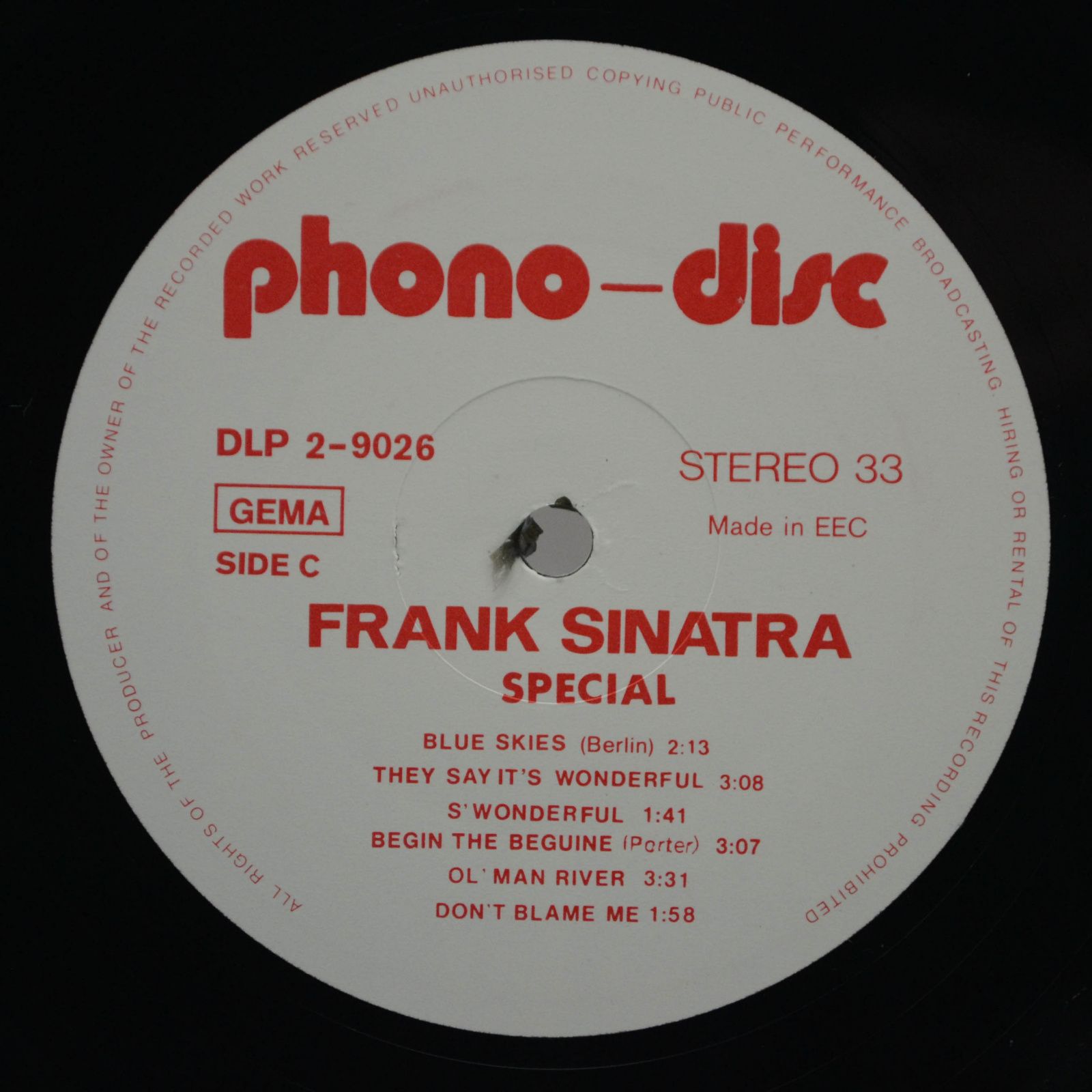 Frank Sinatra — Special (2LP), 1980