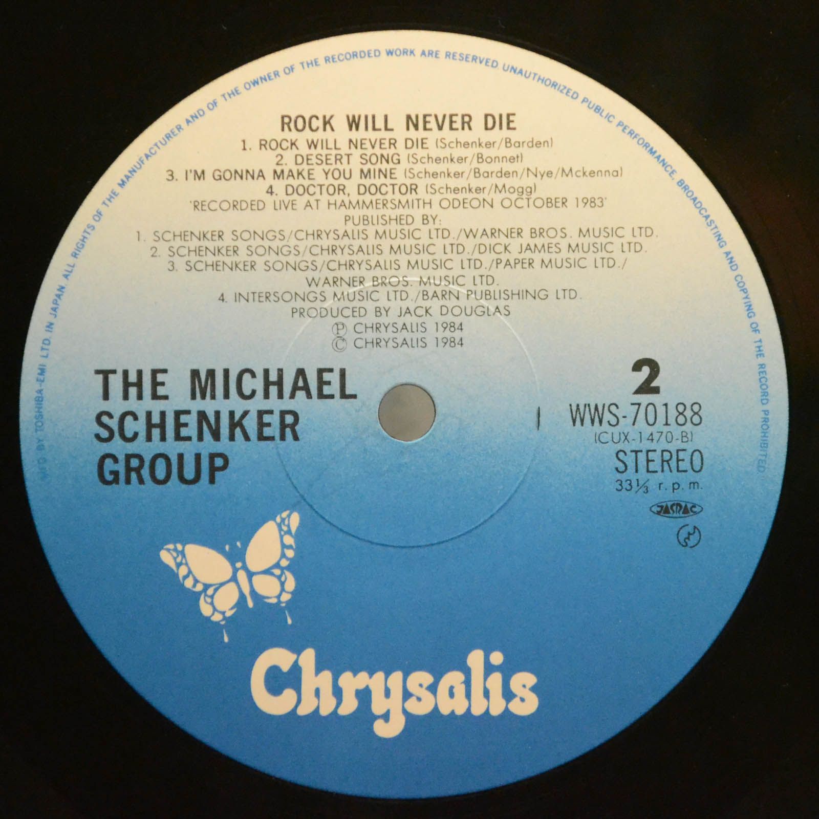 The Michael Schenker Group — Rock Will Never Die, 1984