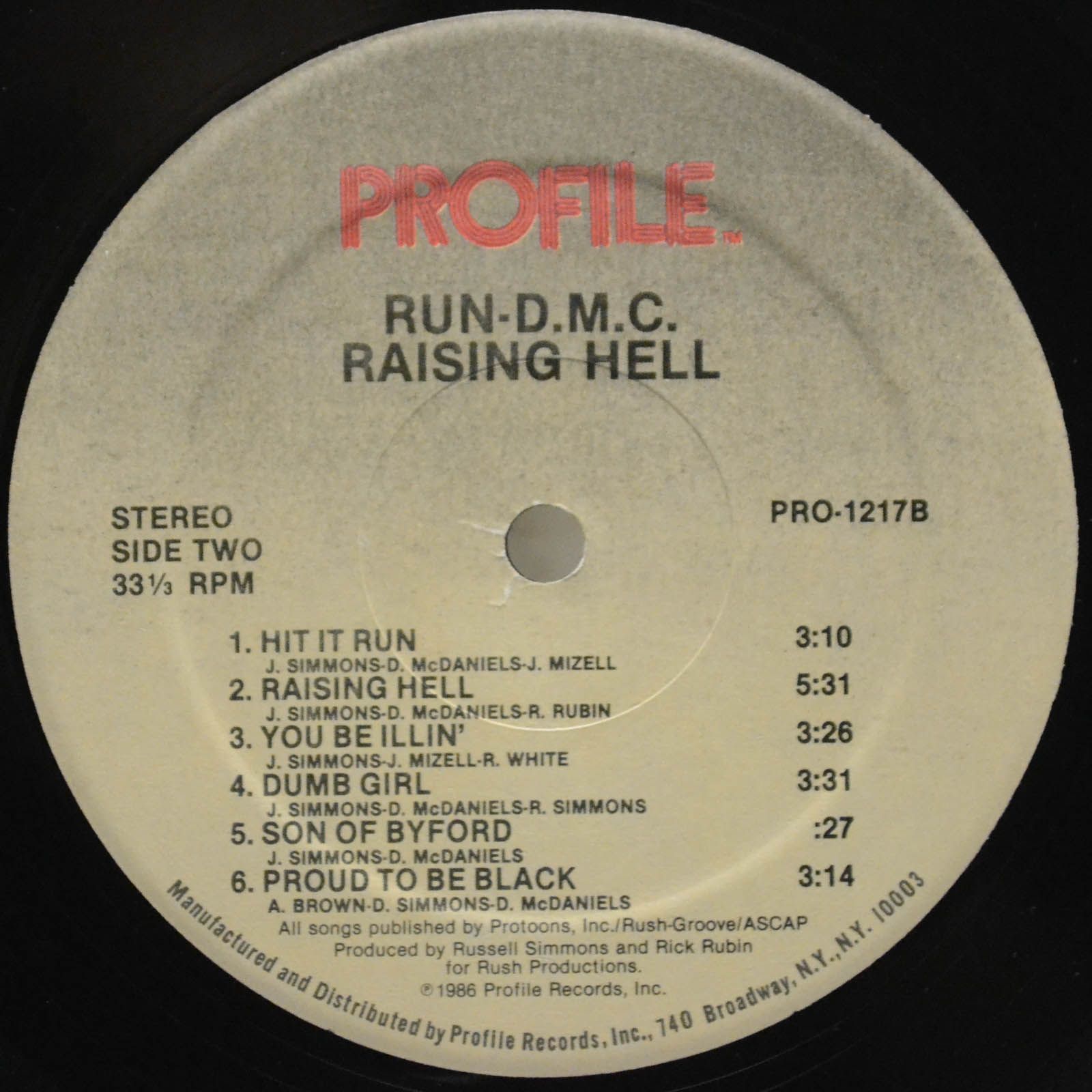 Run DMC — Raising Hell (USA), 1986