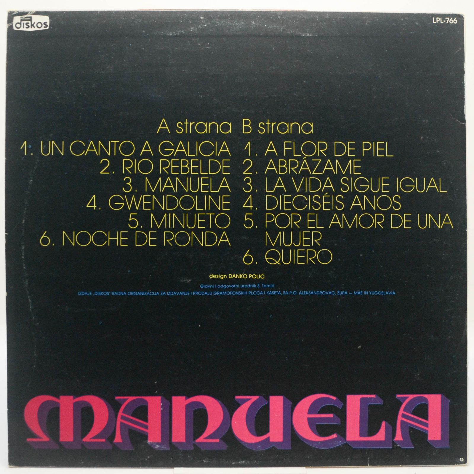 Julio Iglesias — Manuela, 1982