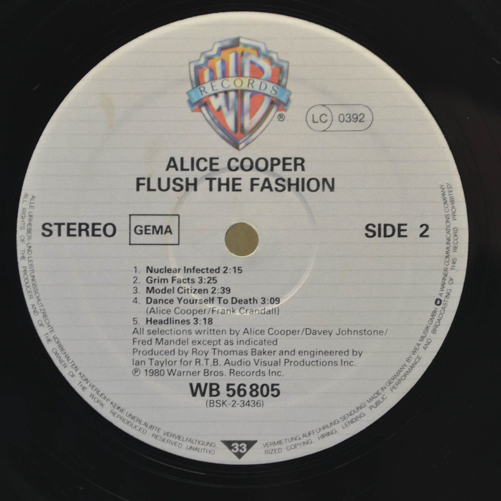 Alice Cooper — Flush The Fashion, 1980