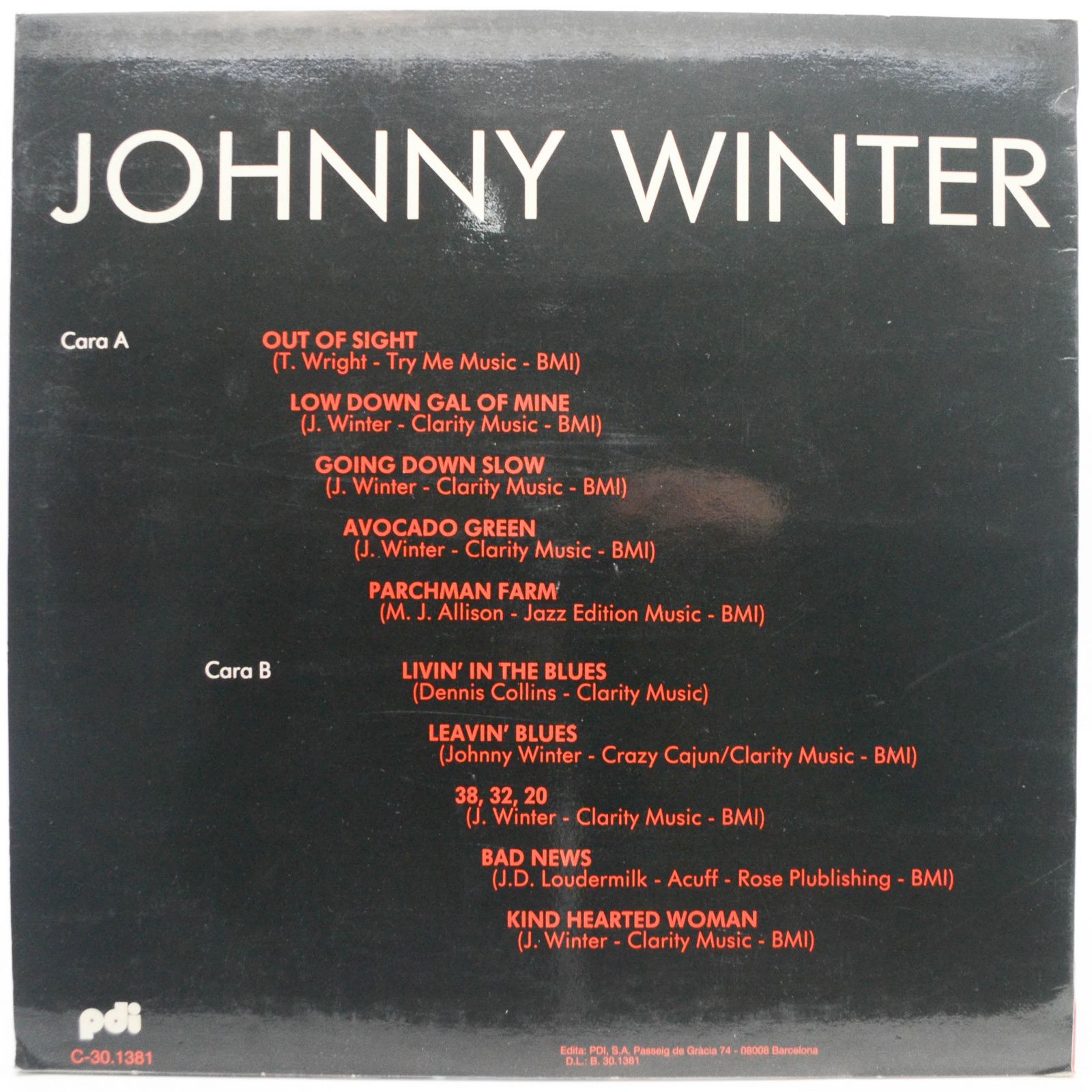 Johnny Winter — Johnny Winter, 1987