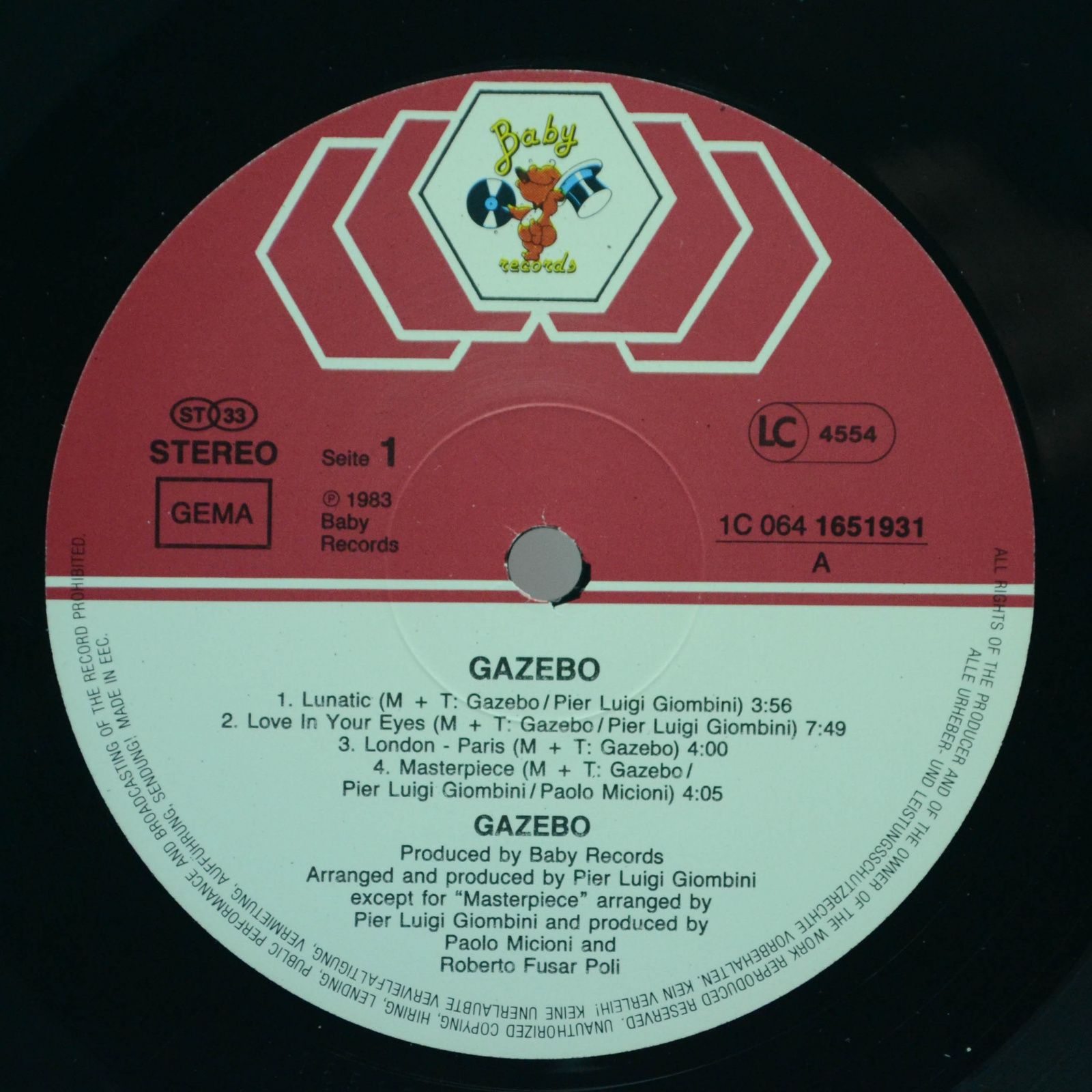 Gazebo — Gazebo, 1983