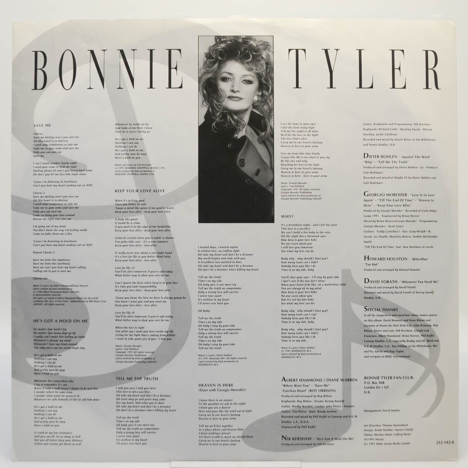 Bonnie Tyler — Bitterblue, 1991