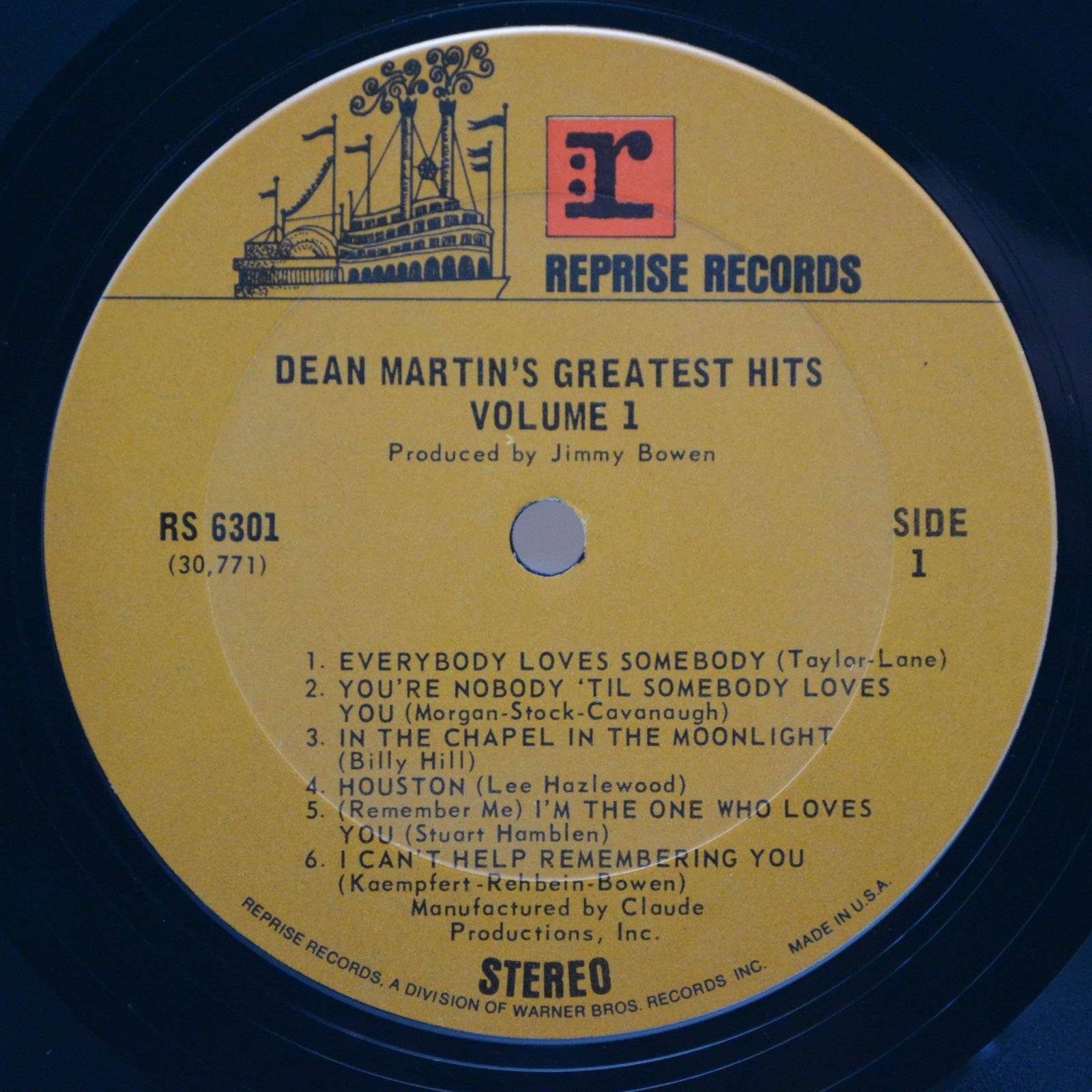 Dean Martin — Dean Martin's Greatest Hits! Vol.1 (USA), 1968