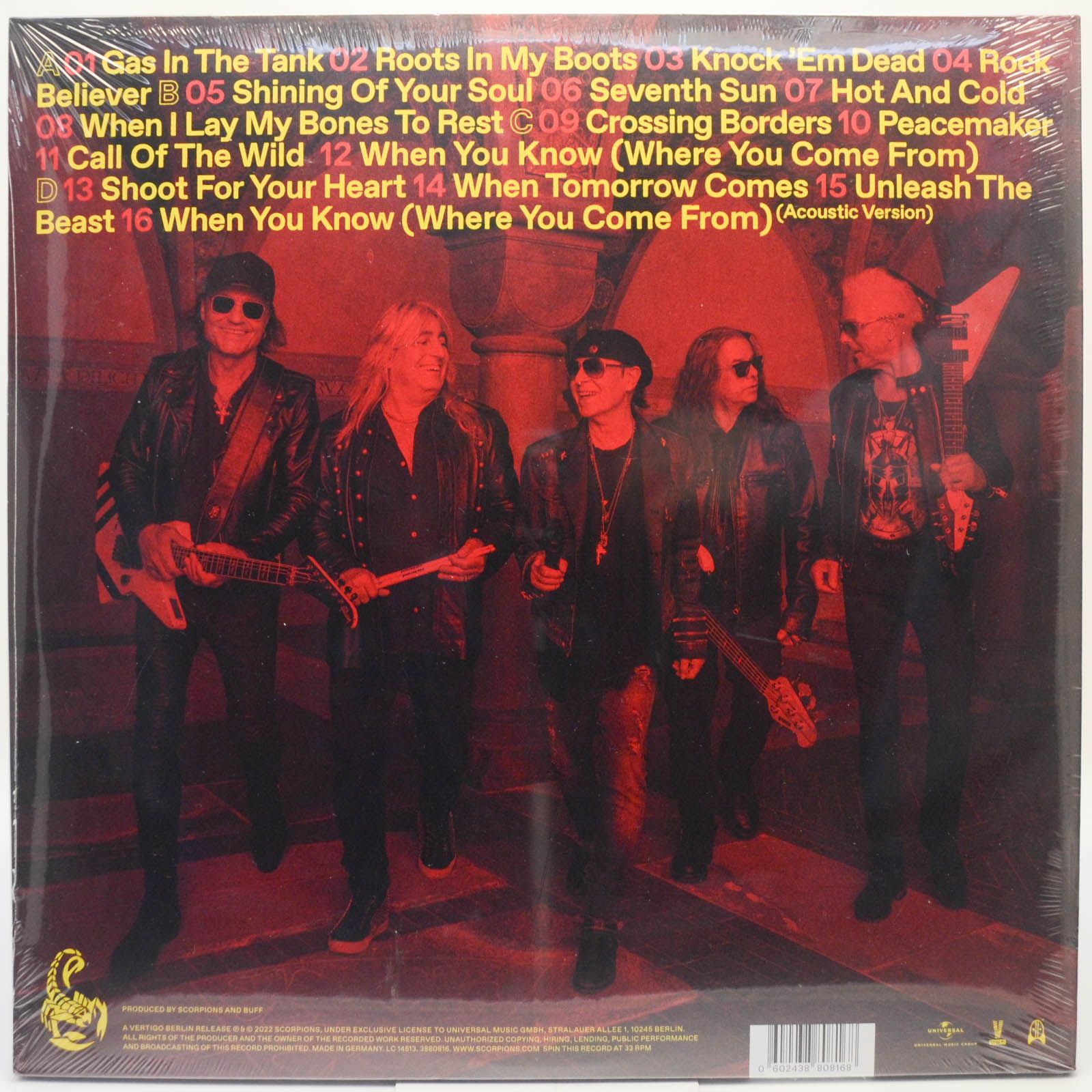 Scorpions — Rock Believer (2LP), 2022