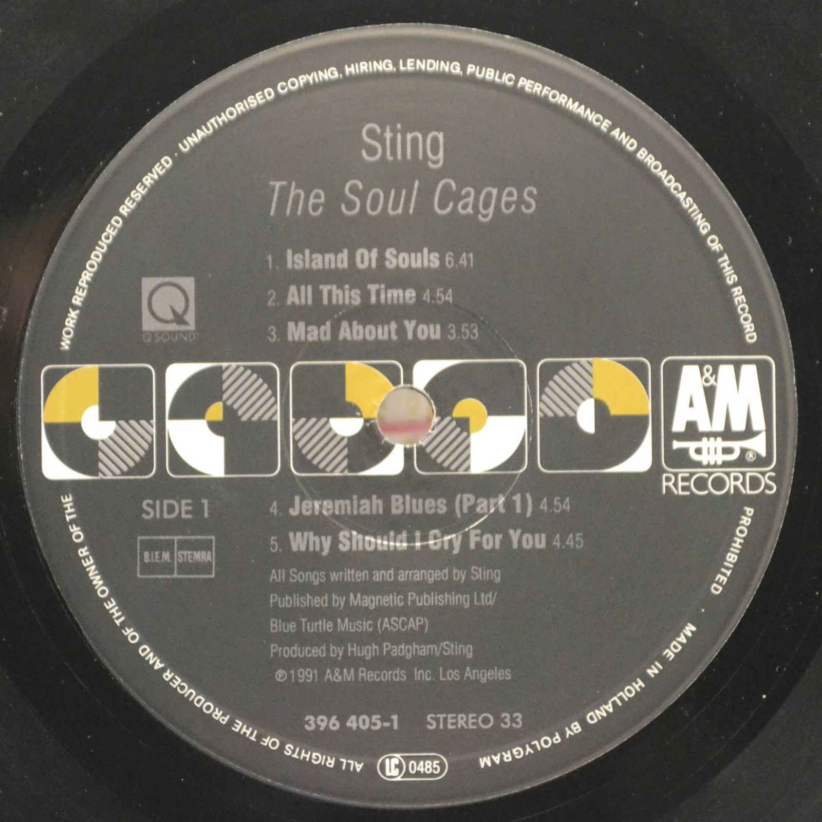 Sting — The Soul Cages, 1991