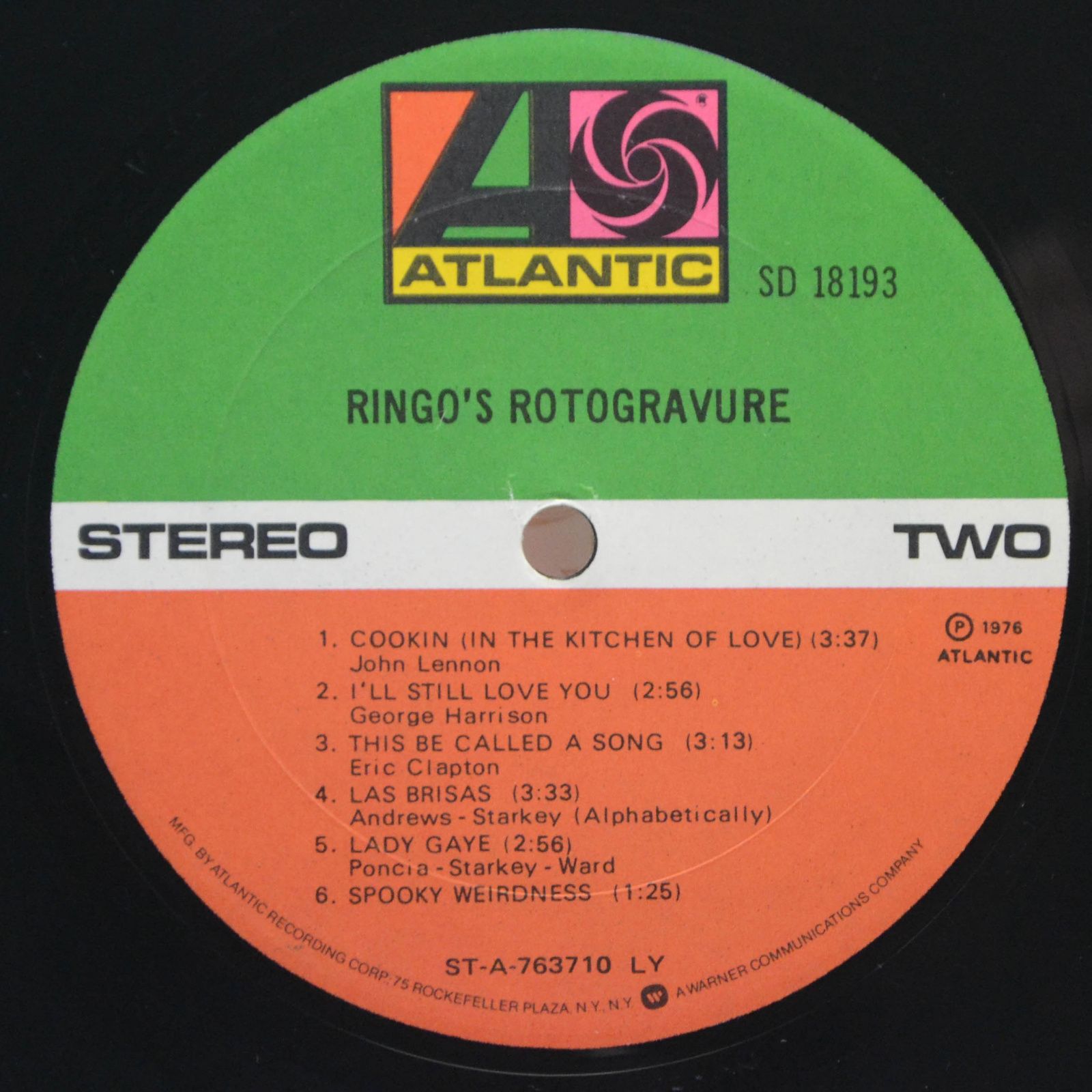 Ringo Starr — Ringo's Rotogravure (USA), 1976