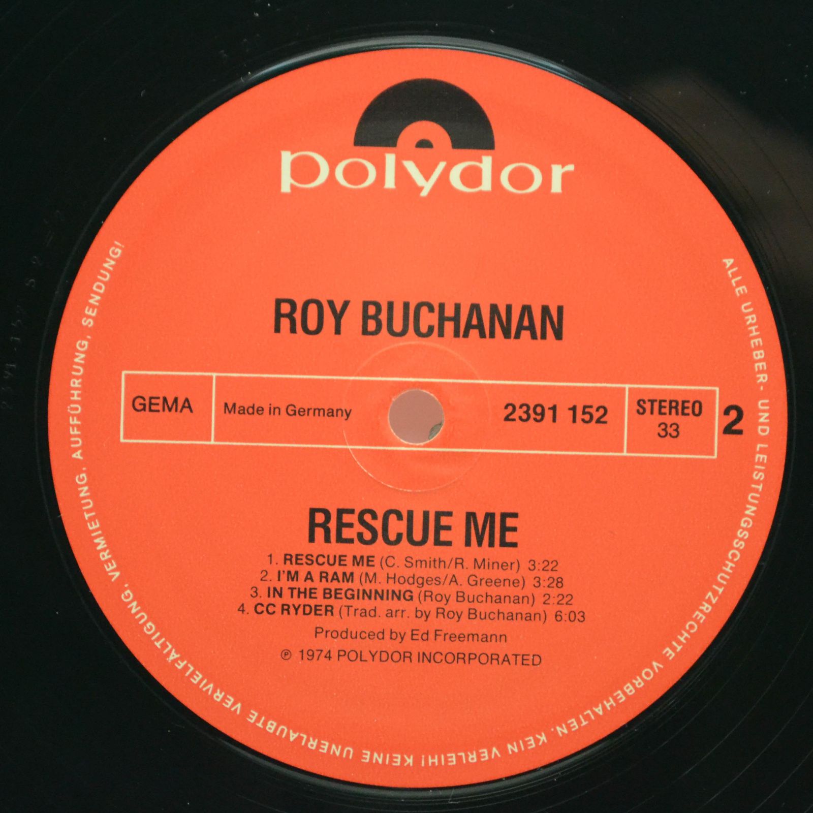 Roy Buchanan — Rescue Me, 1974