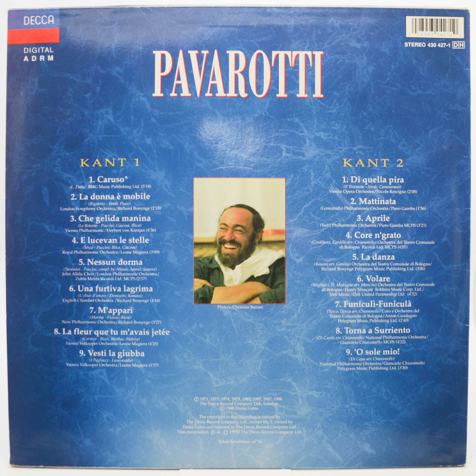 Pavarotti — Pavarotti Zingt Caruso, 1990