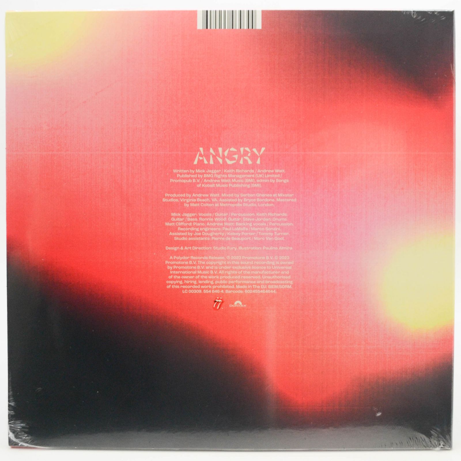 Rolling Stones — Angry (10"), 2023