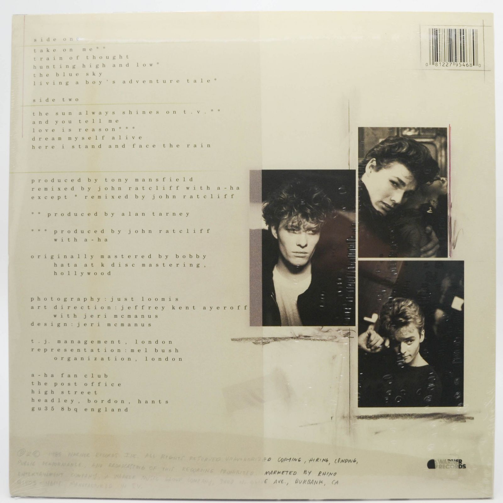 a-ha — Hunting High And Low, 1985