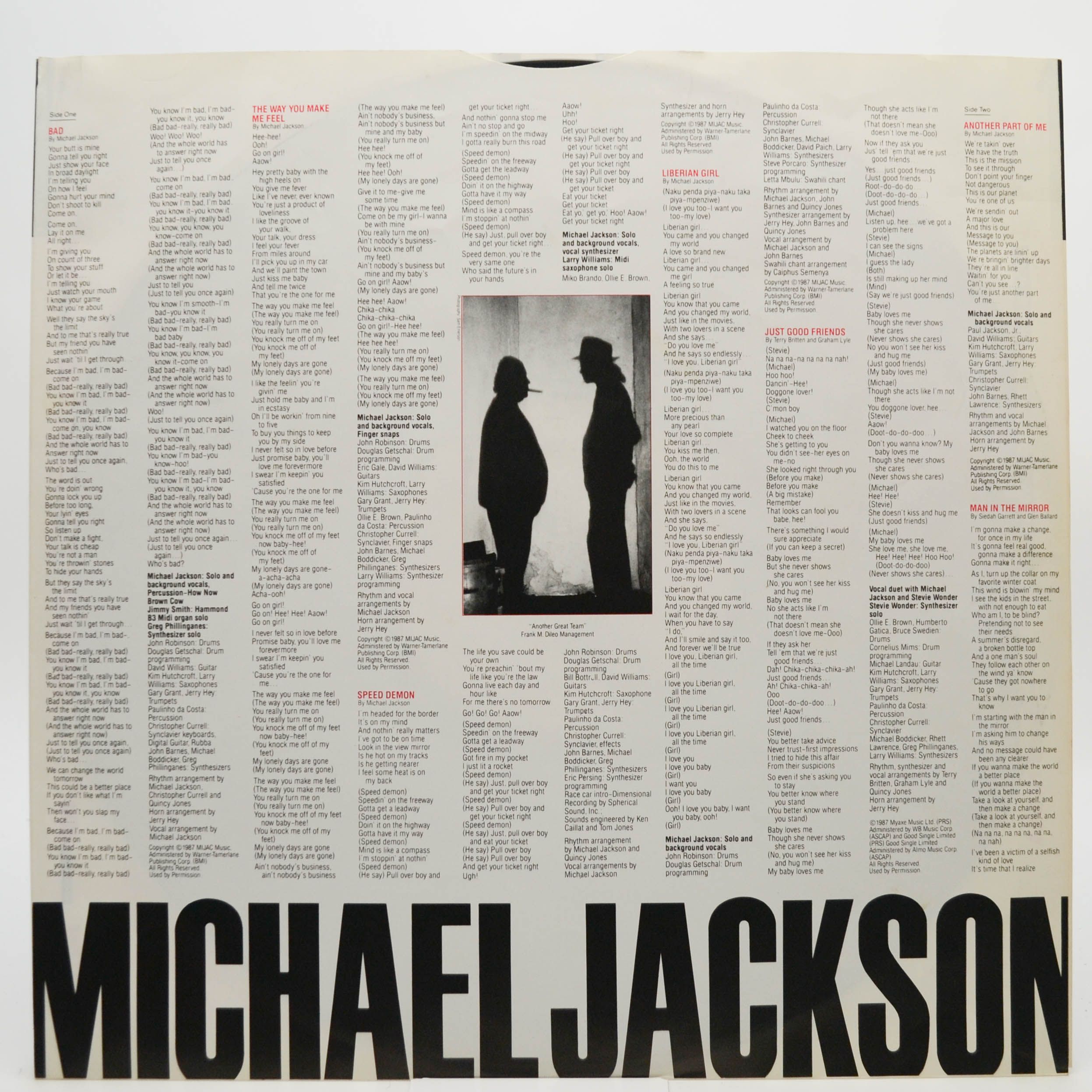 Michael Jackson — Bad, 1987