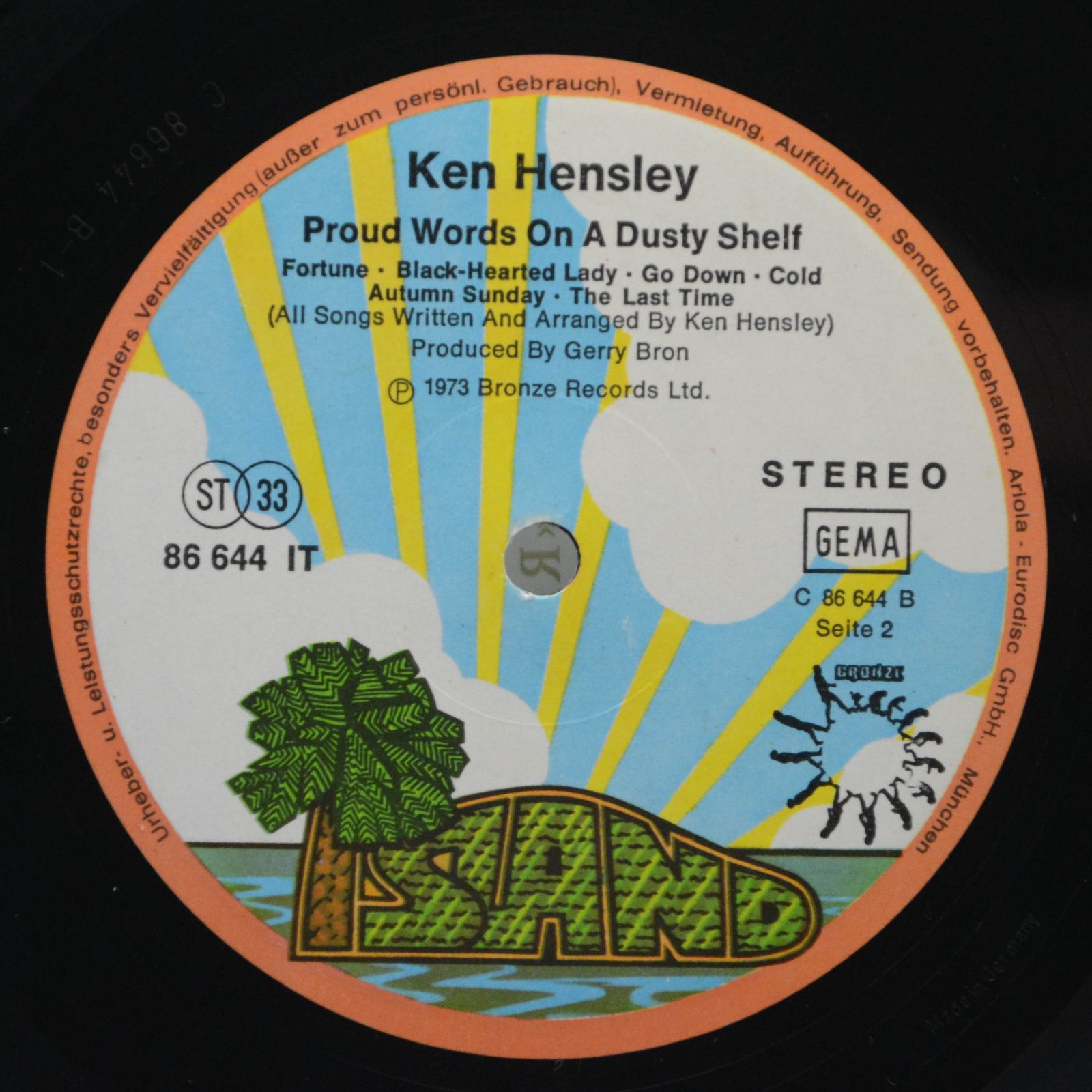 Ken Hensley — Proud Words On A Dusty Shelf, 1973