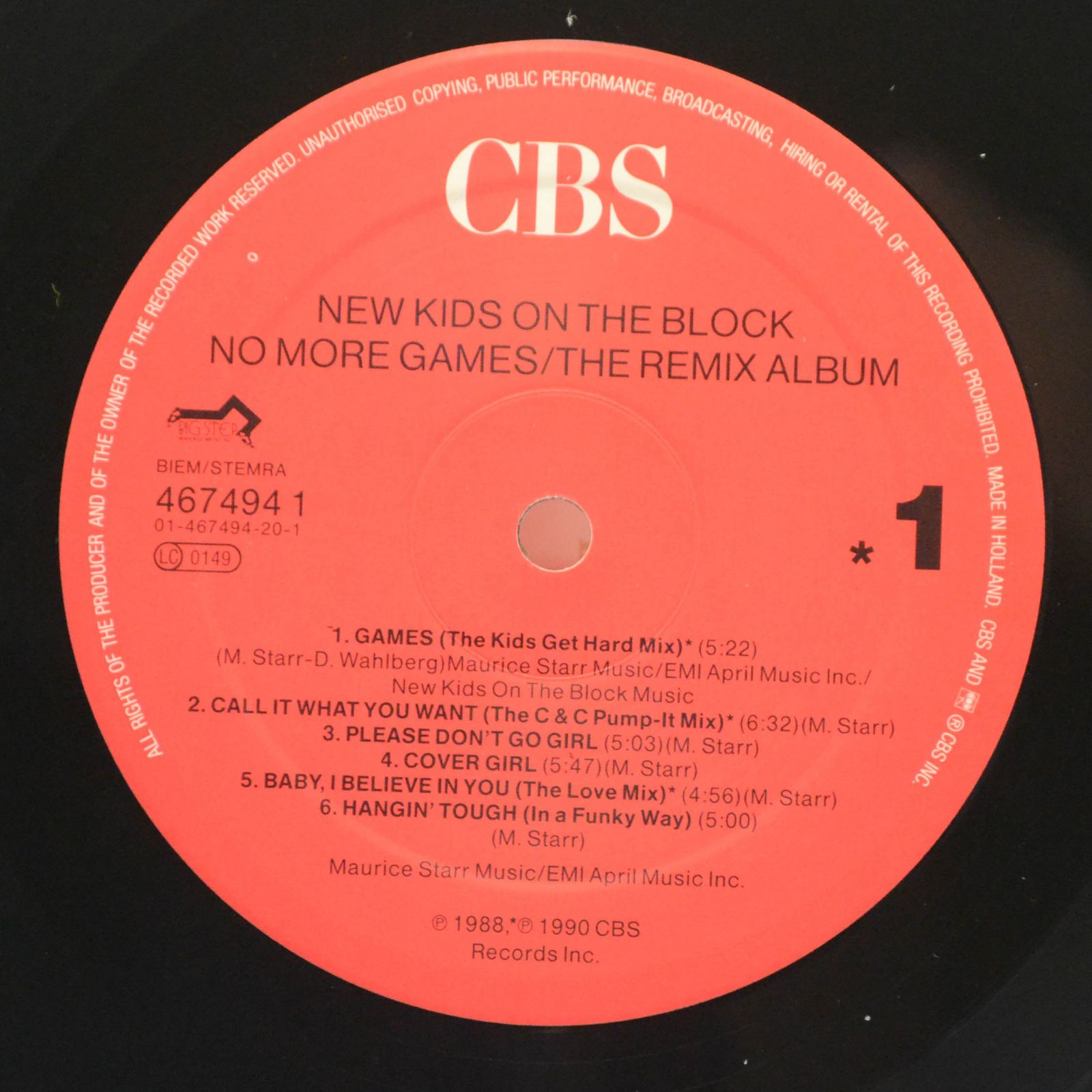 New Kids On The Block — No More Games (The Remix Album), 1990