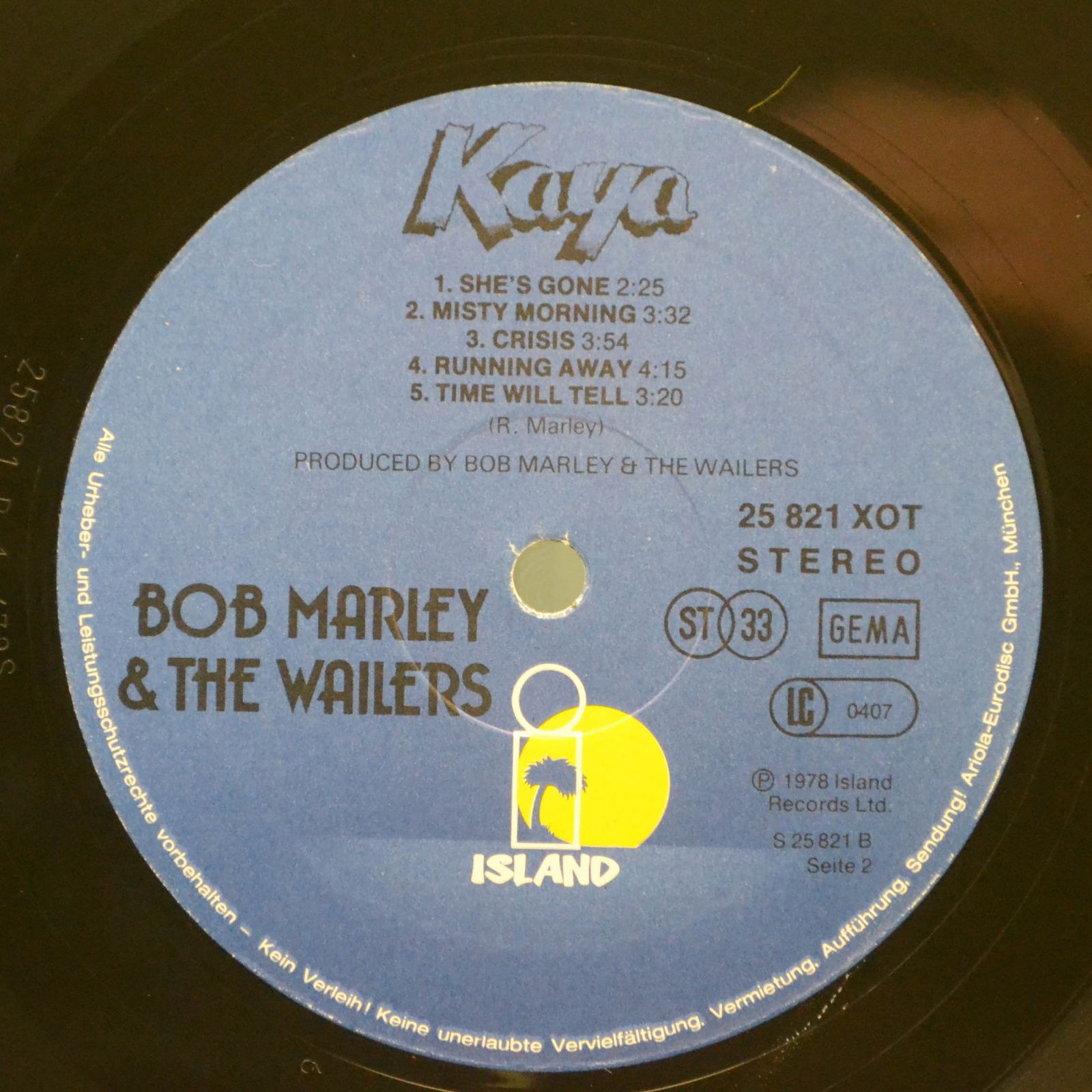 Bob Marley & The Wailers — Kaya, 1978