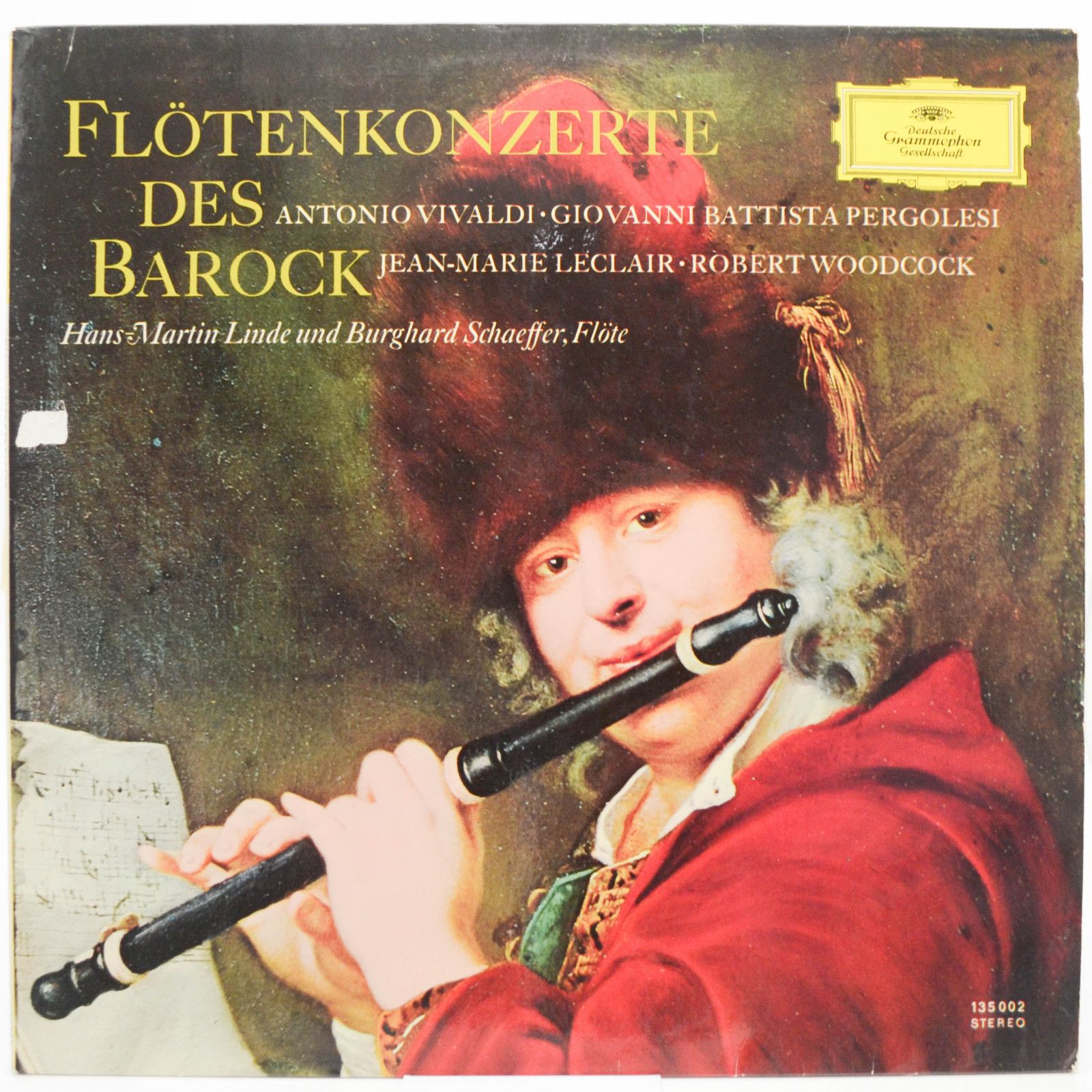 Vivaldi • Pergolesi • Leclair - Woodcock, Hans-Martin Linde, Burghard Schaeffer — Baroque Flute Concertos, 1966