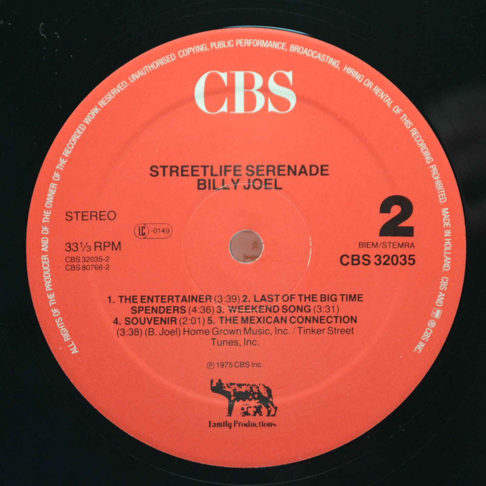 Billy Joel — Streetlife Serenade, 1974