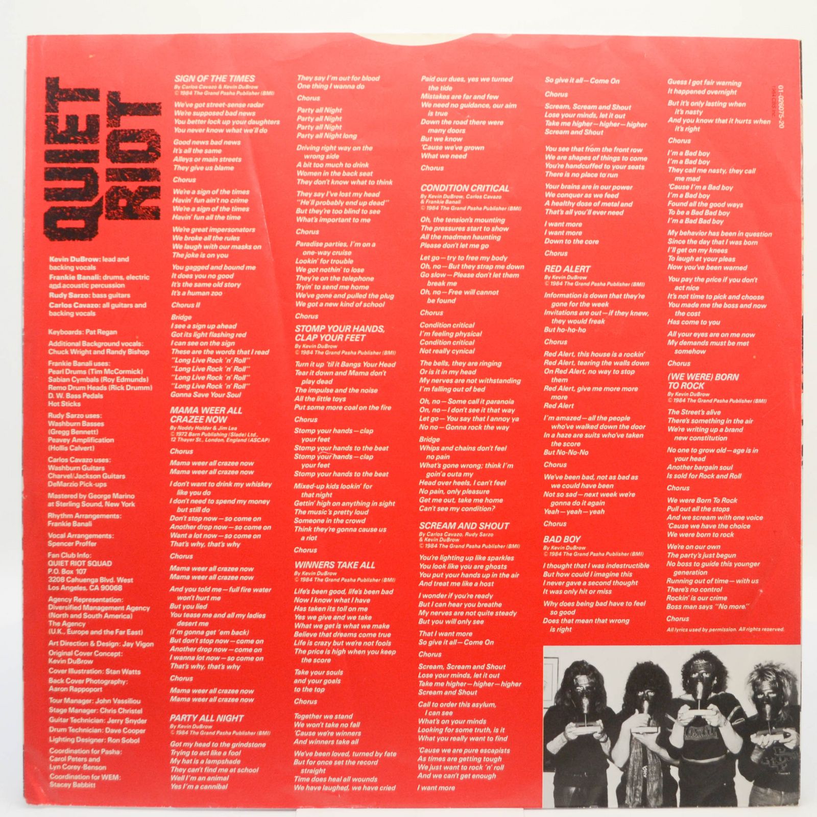 Quiet Riot — Condition Critical, 1984