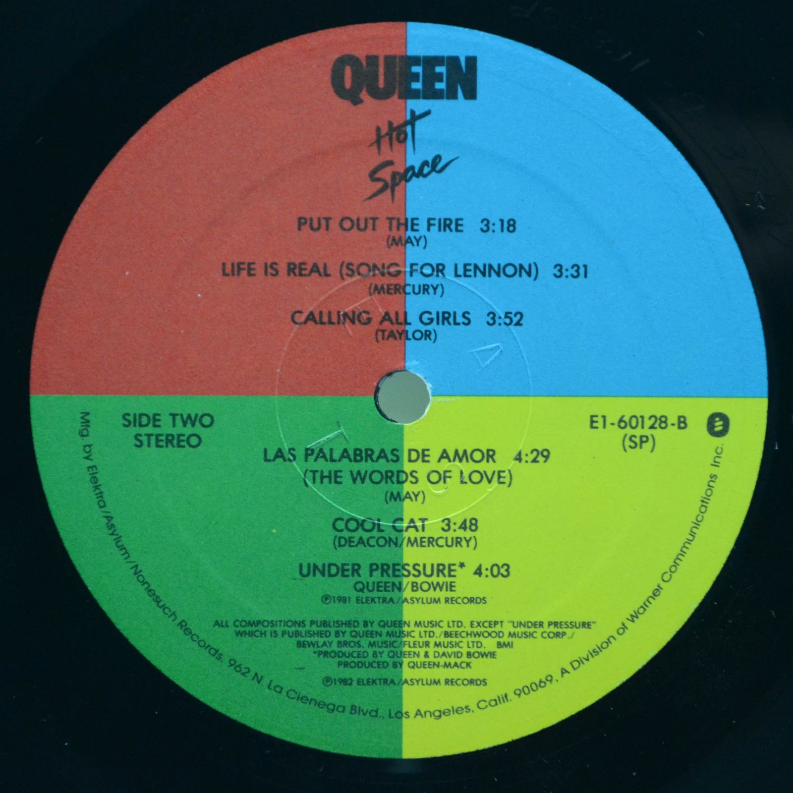 Queen — Hot Space (USA), 1982