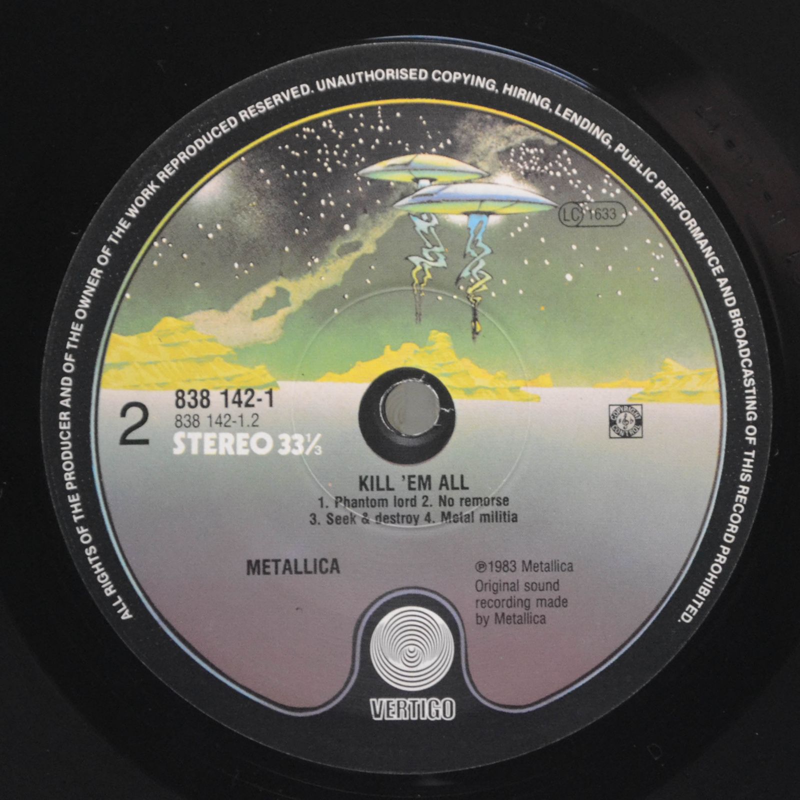 Metallica — Kill 'Em All, 1983