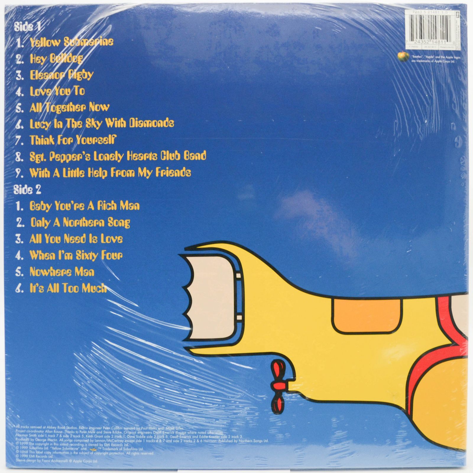 Beatles — Yellow Submarine Songtrack, 1999