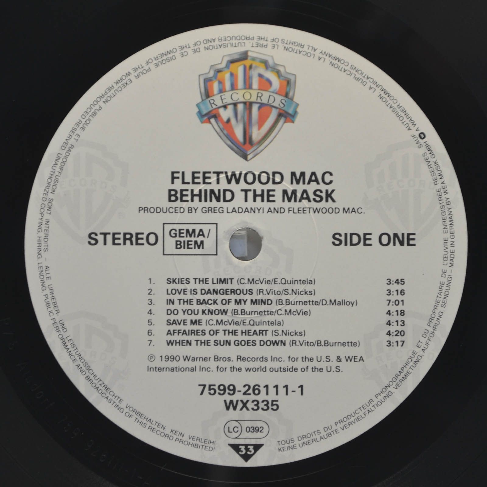 Fleetwood Mac — Behind The Mask, 1990