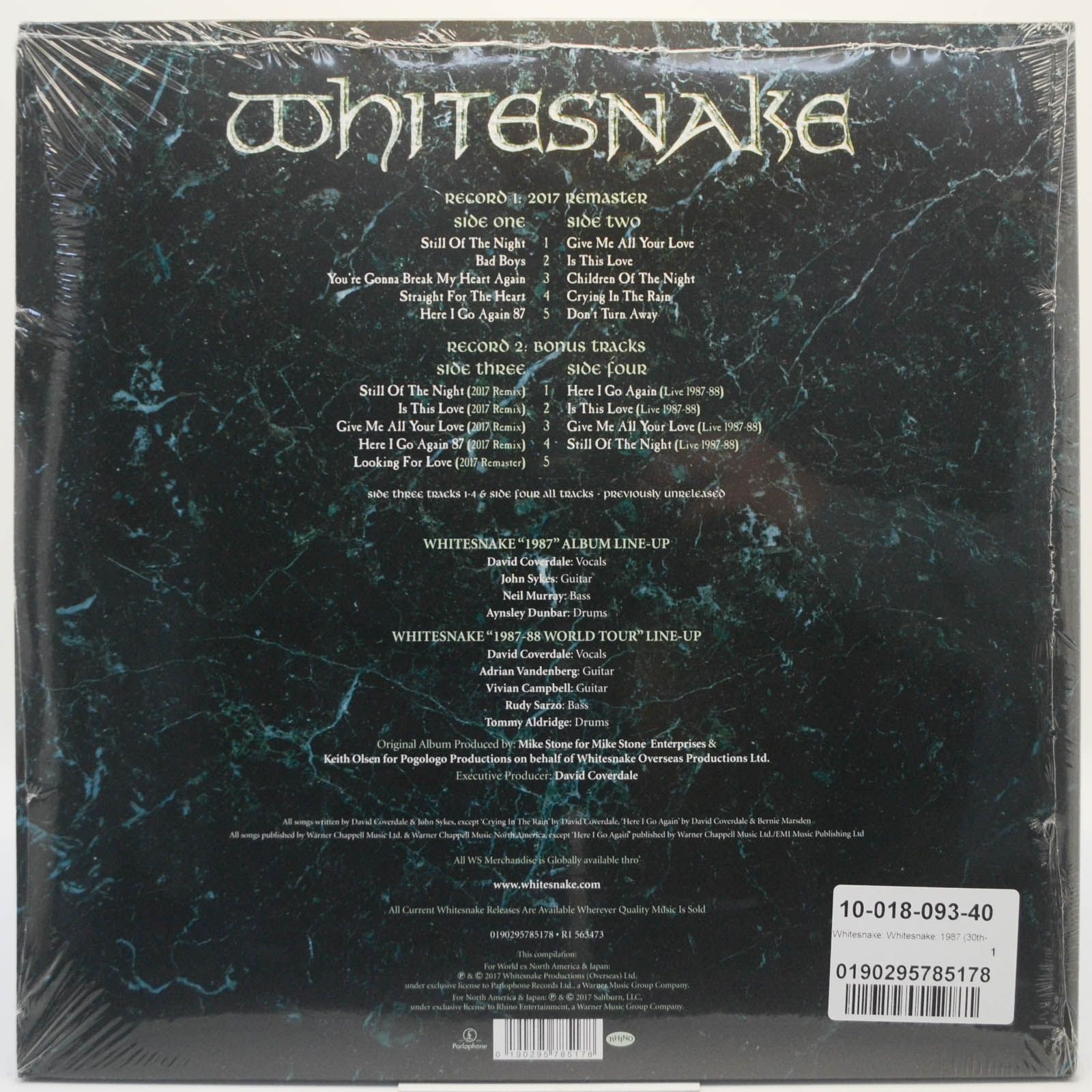Whitesnake — 1987 (2LP), 1987