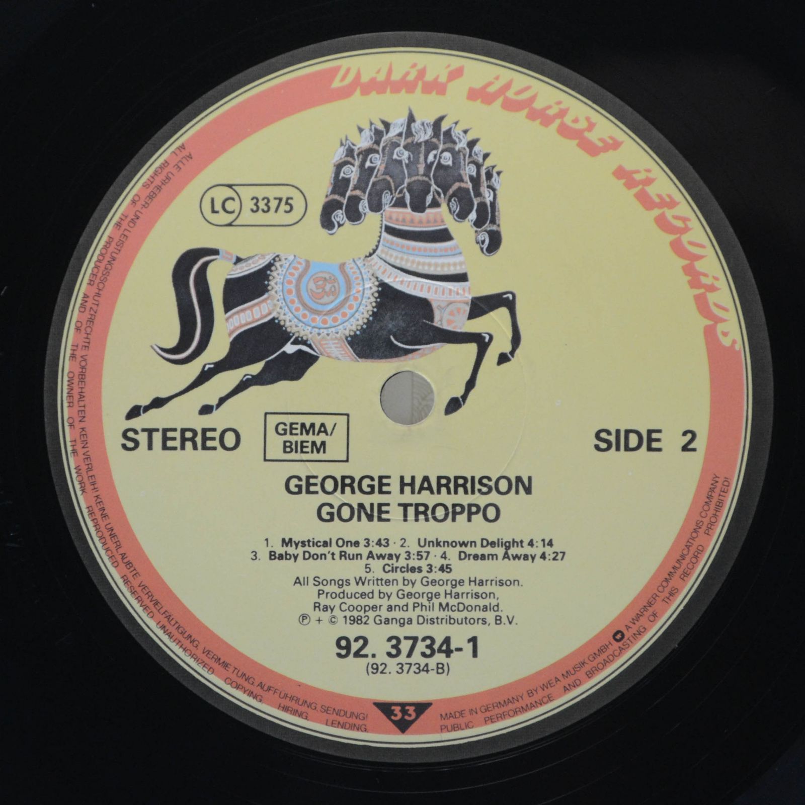 George Harrison — Gone Troppo, 19??